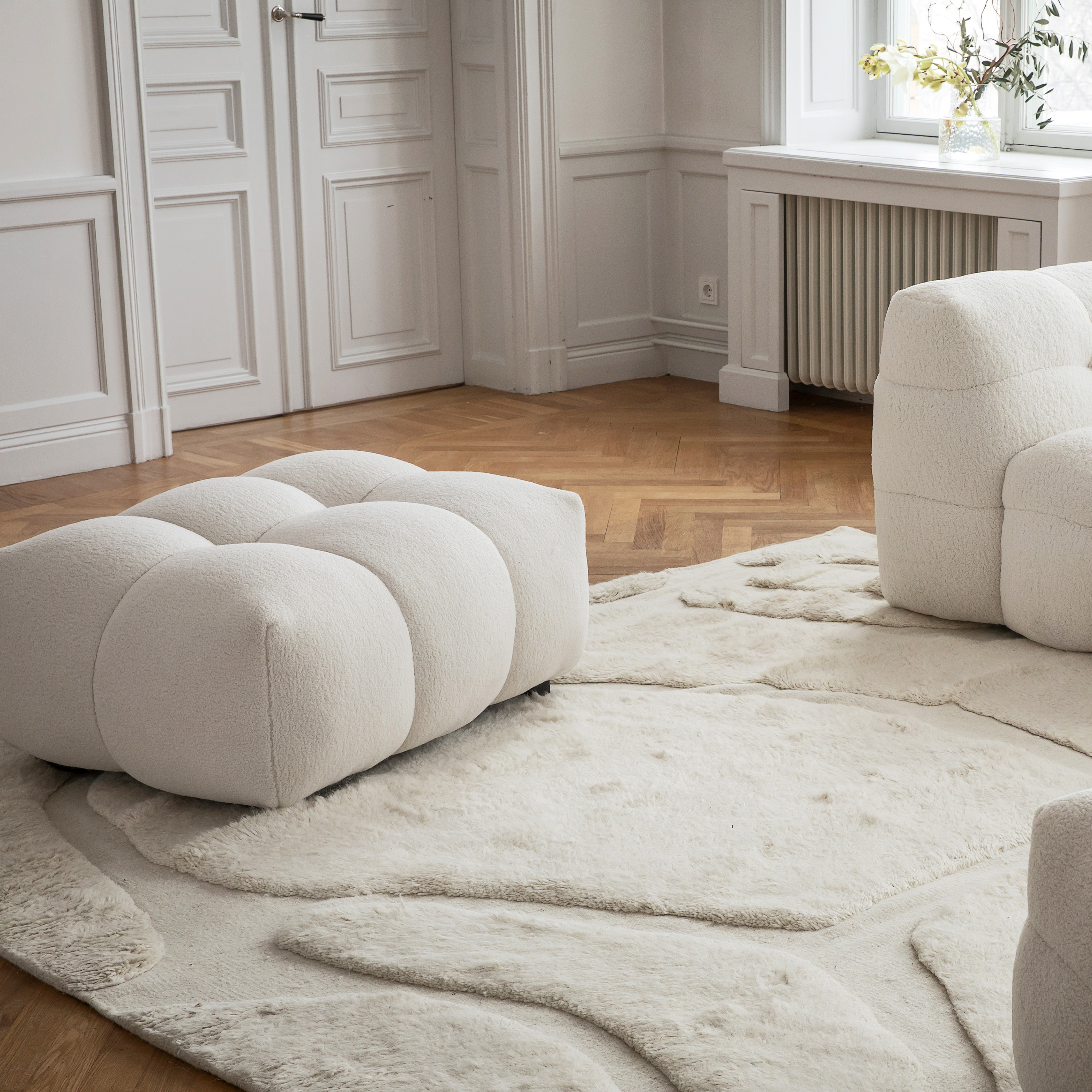 Sleepo Collection Billie Sittpuff Creme Teddy Small