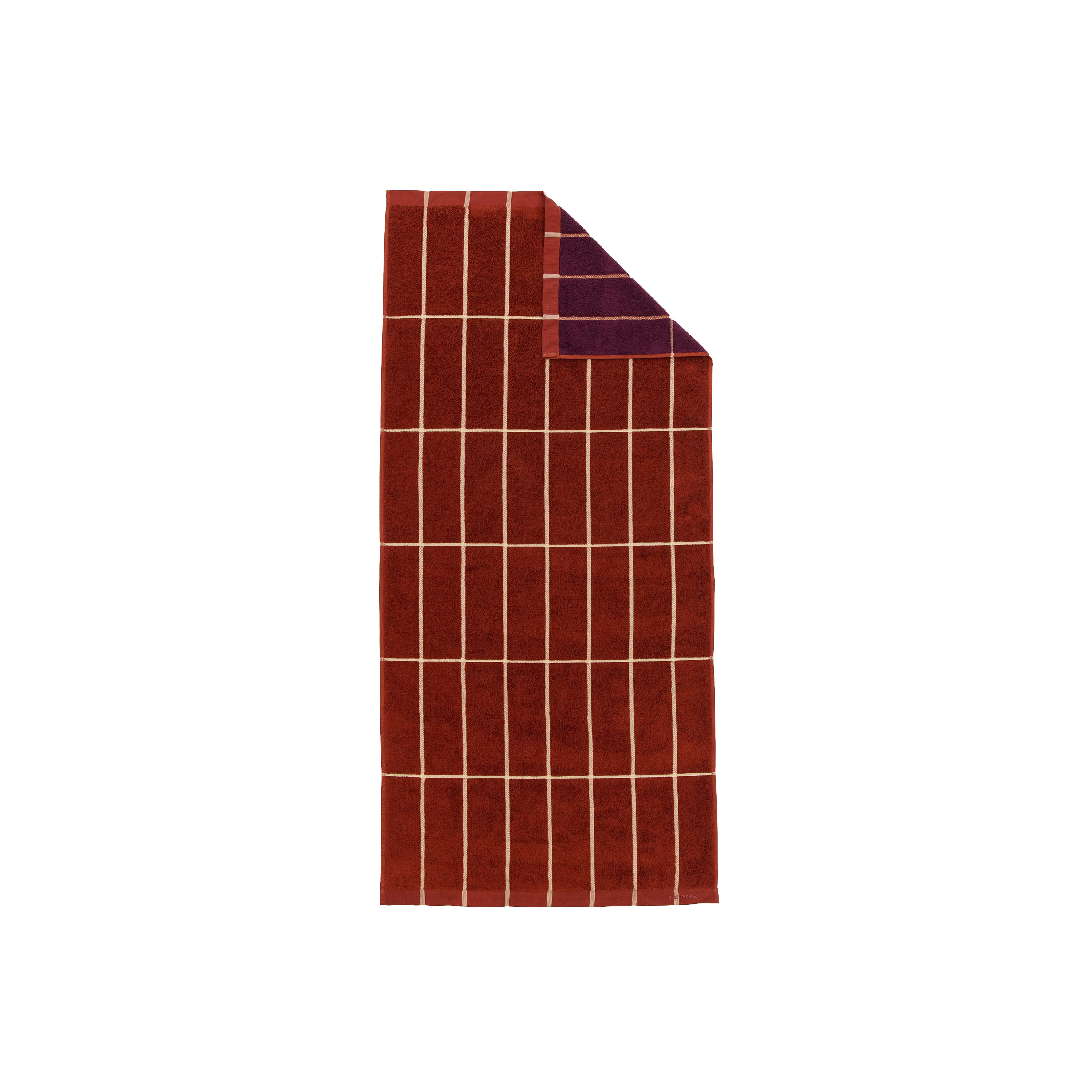 Tiiliskivi Handduk Brick/Plum/Hay 30x50