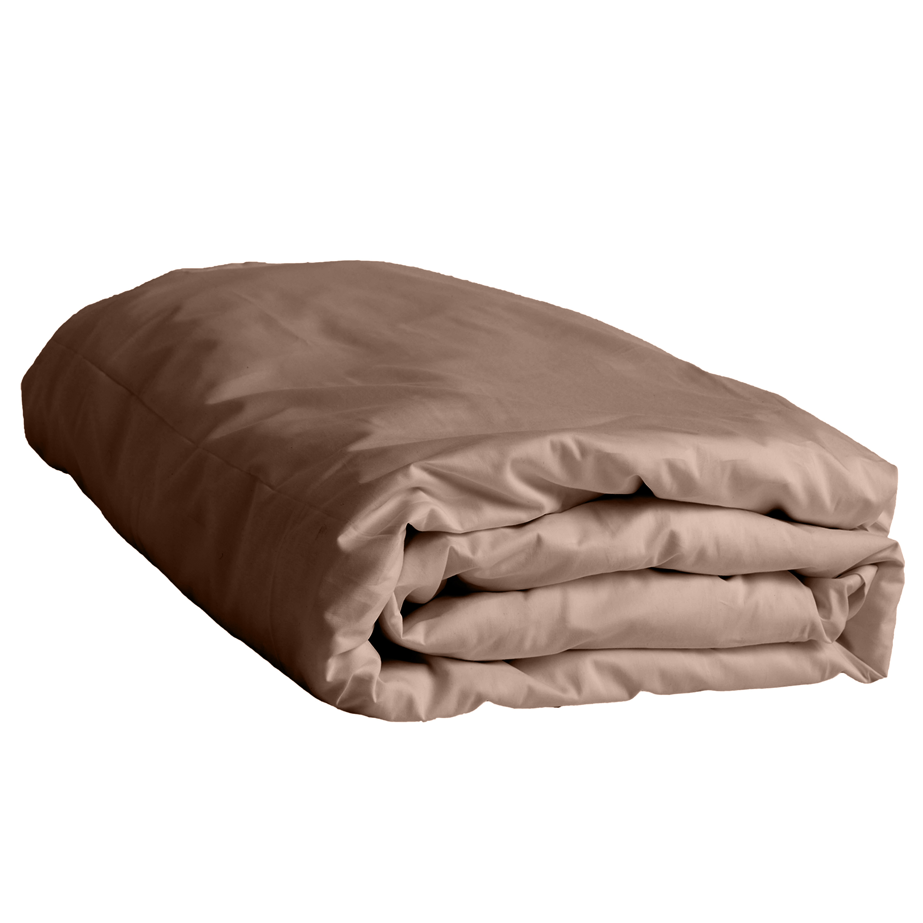 Satin Påslakan Taupe Enkel