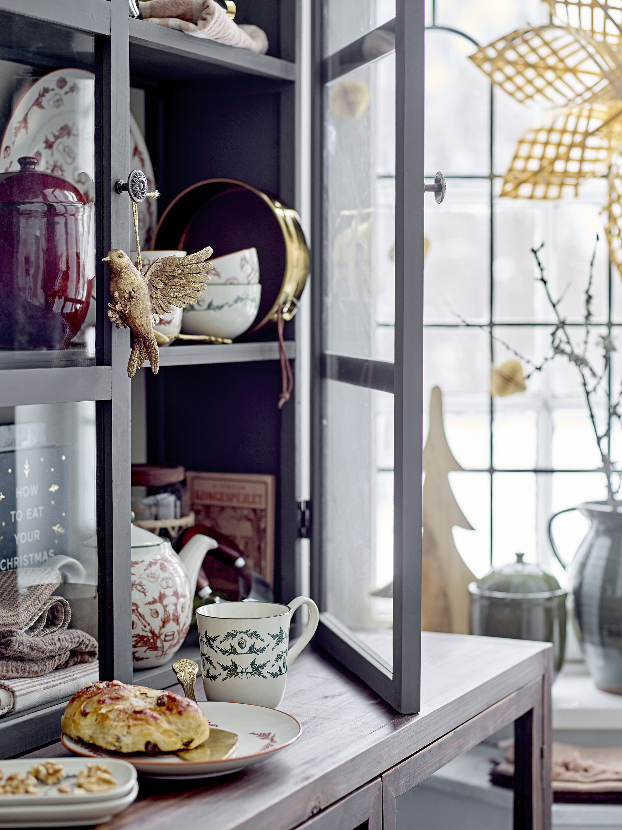 Bloomingville Tone Vitrinskåp Green 100cm