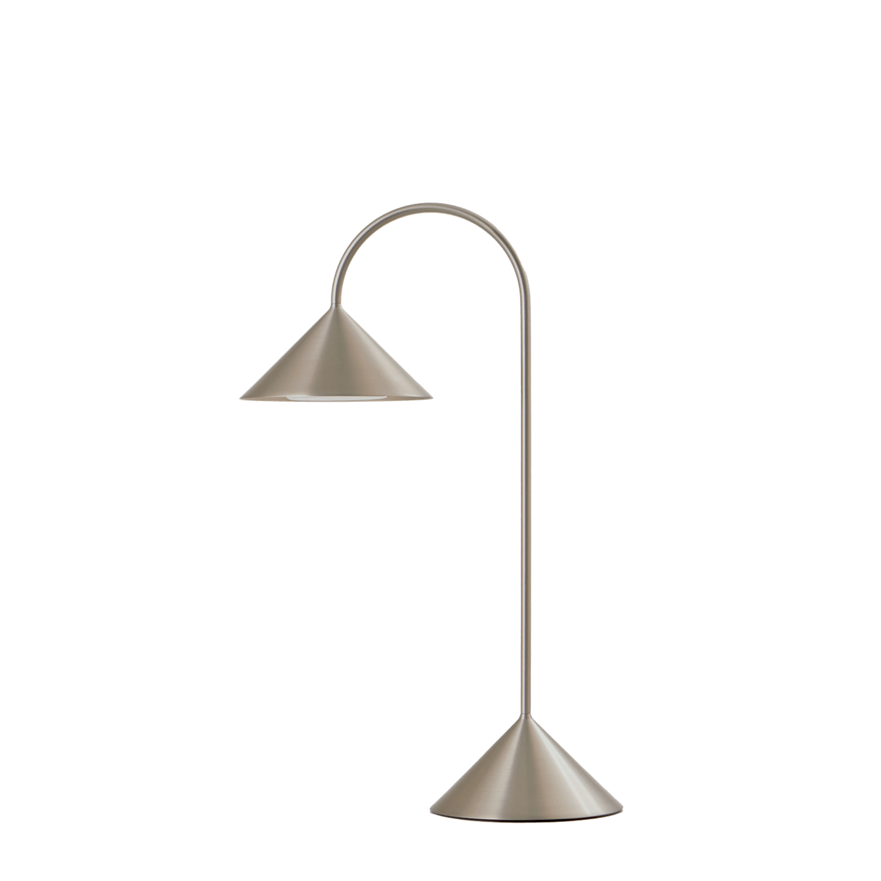 Grasp bærbar bordlampe i børstet aluminium 47 cm