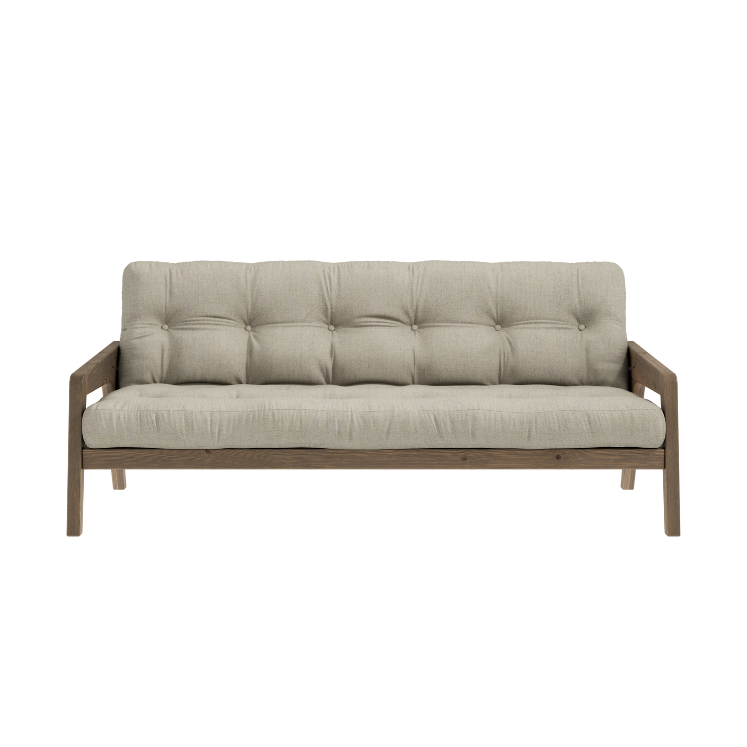 Grab Bäddsoffa Brun/Linen 204cm
