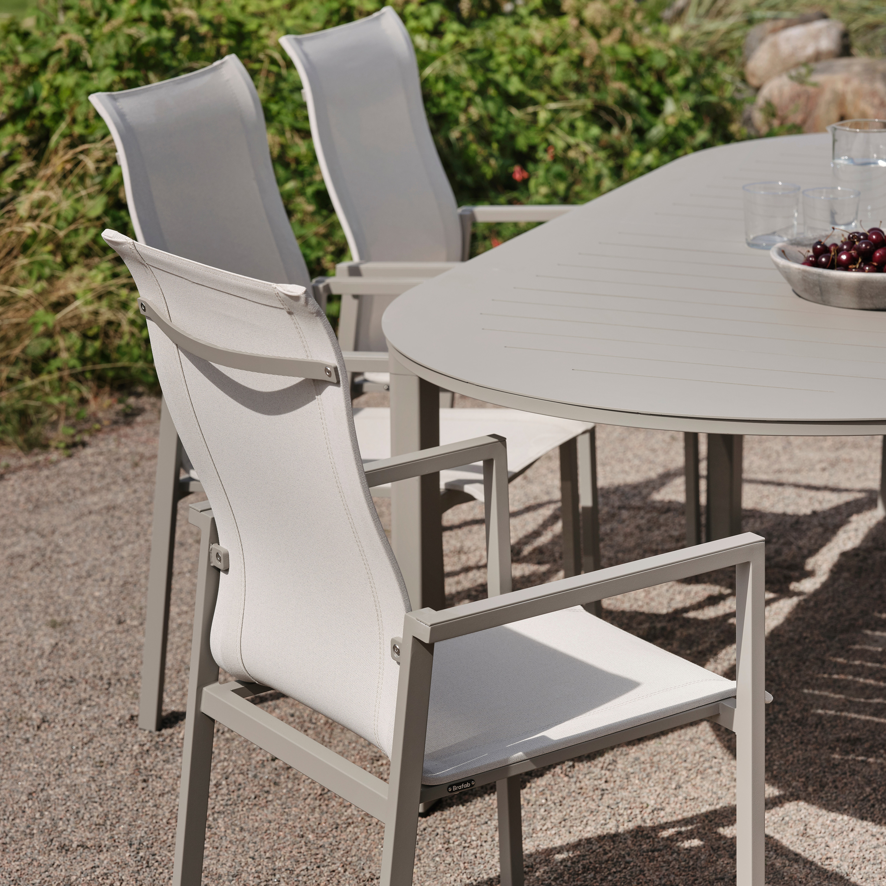 Brafab Comfy Karmstol Khaki/Off-white