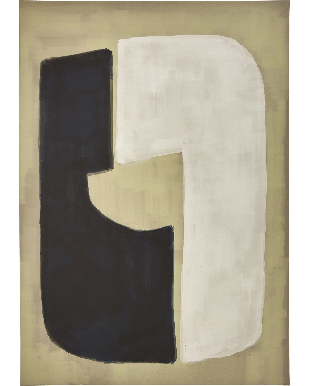 House Doctor - Act Canvastavle Sand/Svart/Hvit 70x100cm - Beige  - Bilder