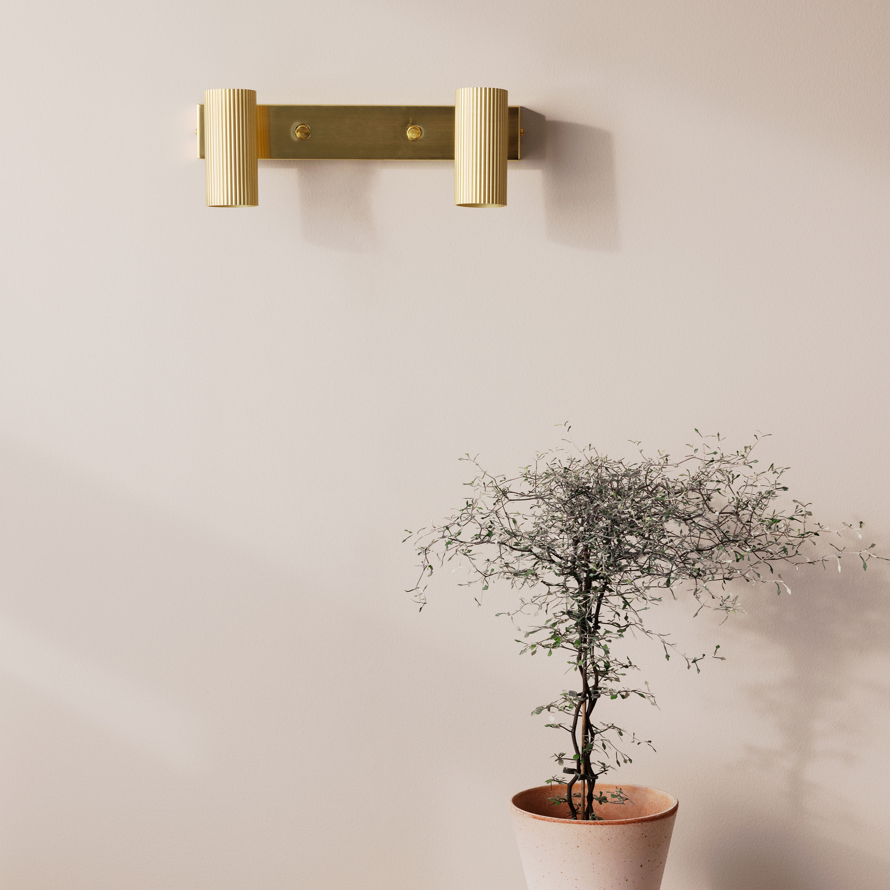 Globen Lighting Hubble Wandlampe Messing 2