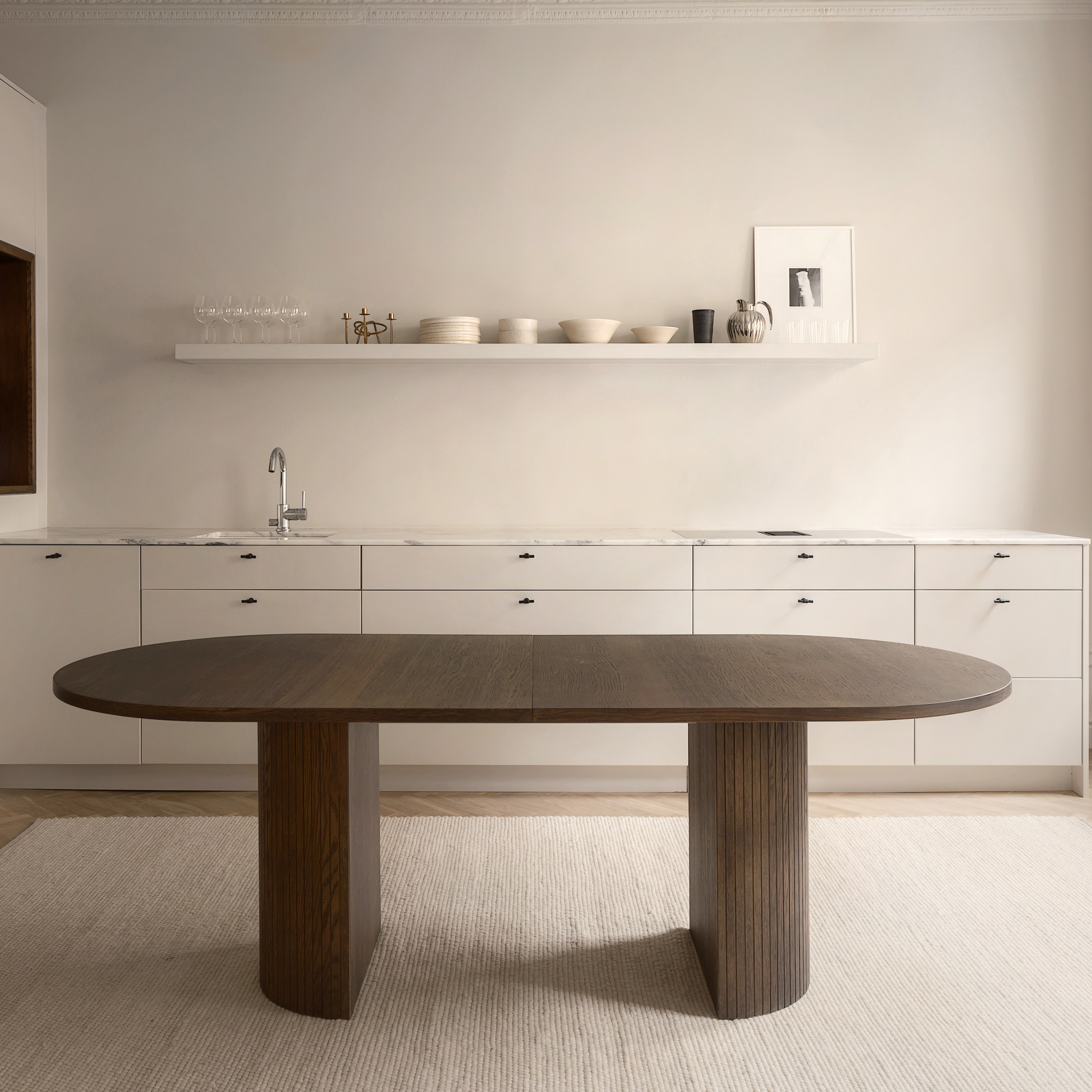 Sleepo Collection Bauer Matbord Brunbetsad Ek 250+50