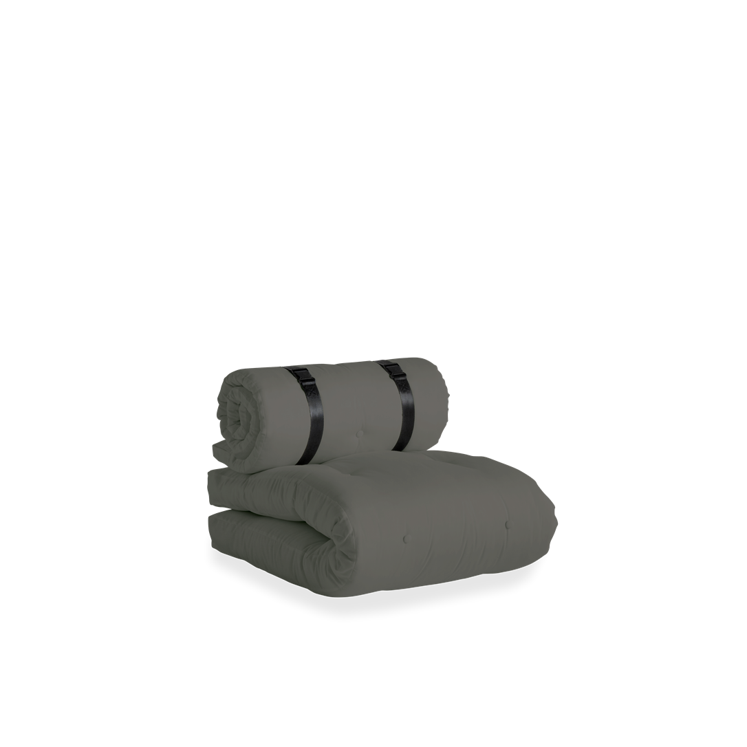 Karup Design - Buckle-Up Outdoor-Loungematratze Dunkelgrau - Beige - Outdoor Sitzpuff