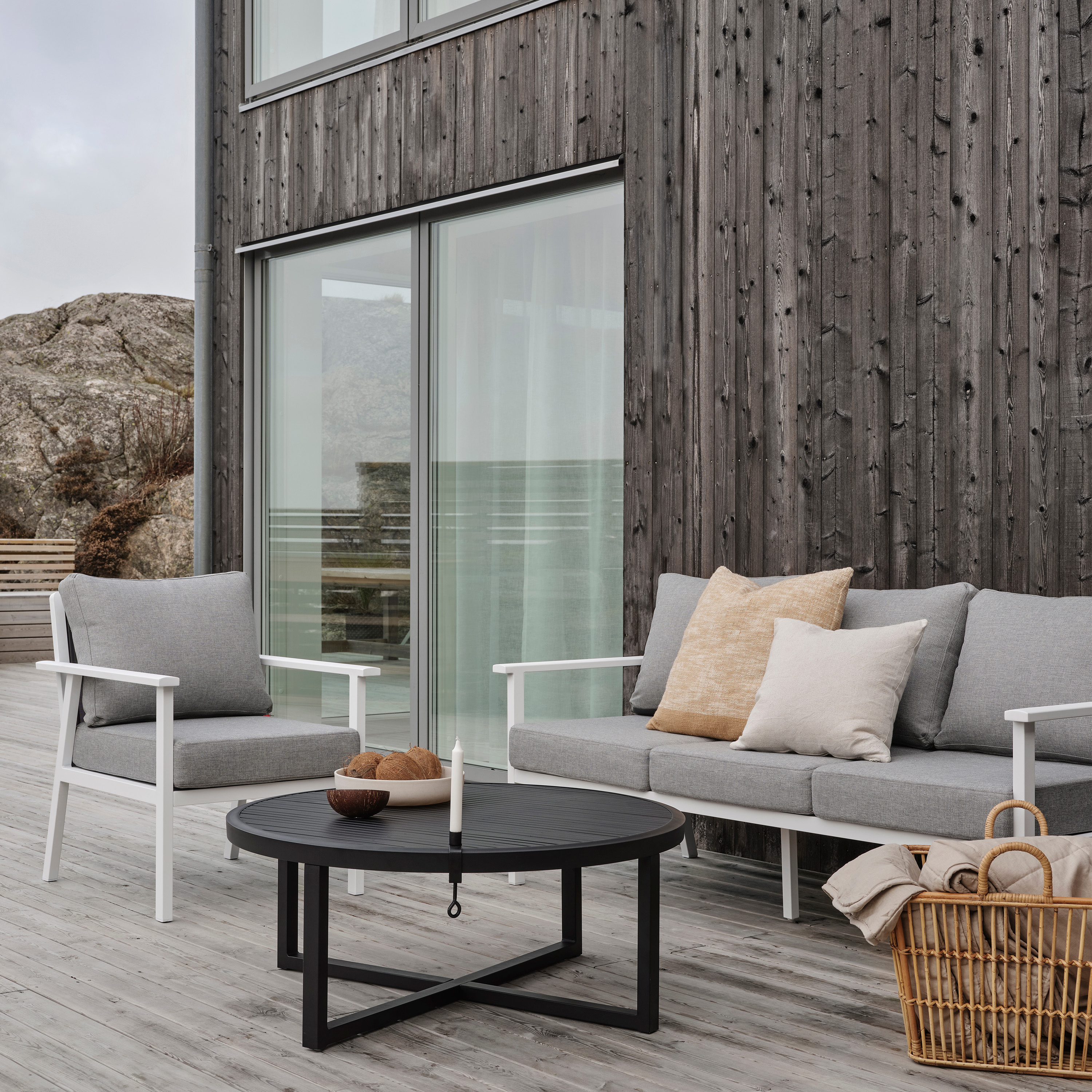 Brafab Samvaro 3-sits Soffa Vit/Pearl Grey