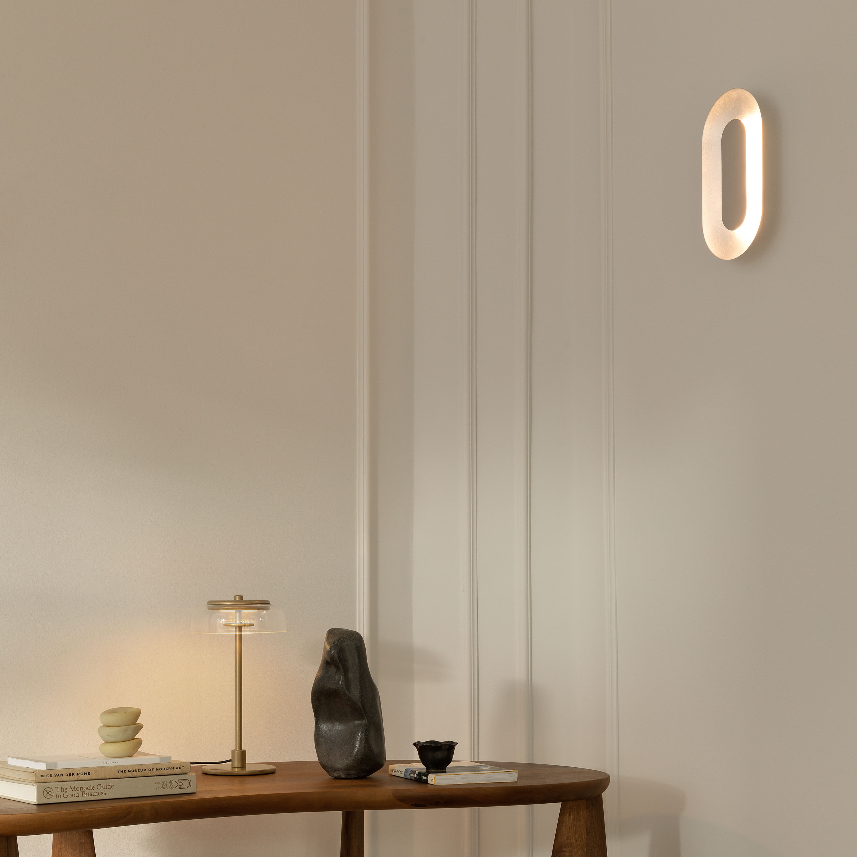 Nuura Sasi Vägglampa Silver Small