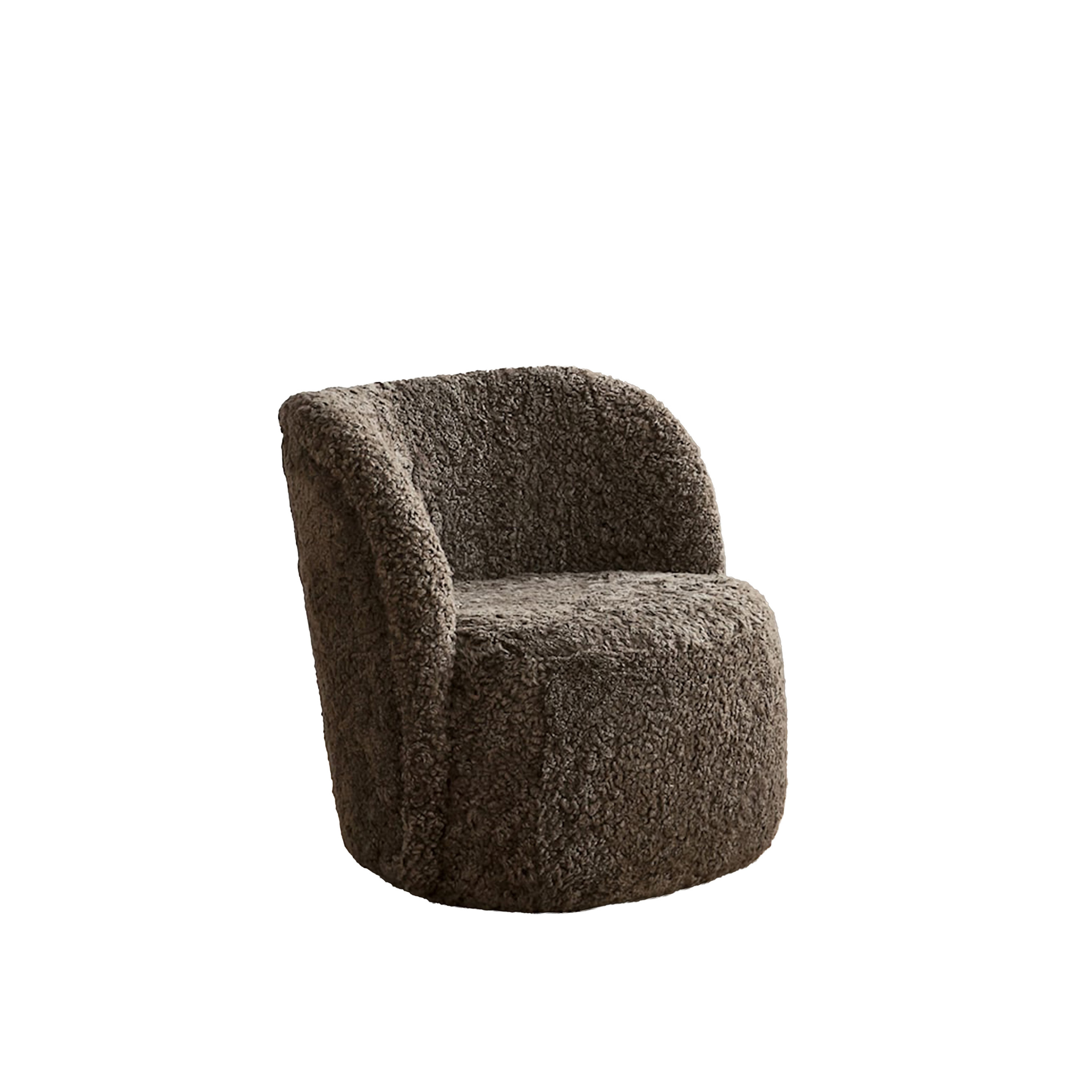 Lollo Nojatuoli Lampaannahkaa Brown