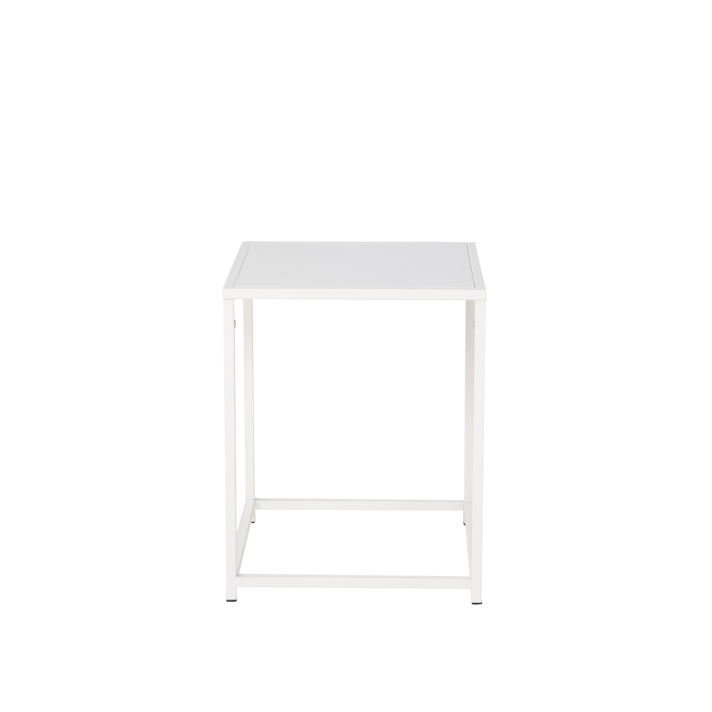 Staal Sidobord Vit 46cm