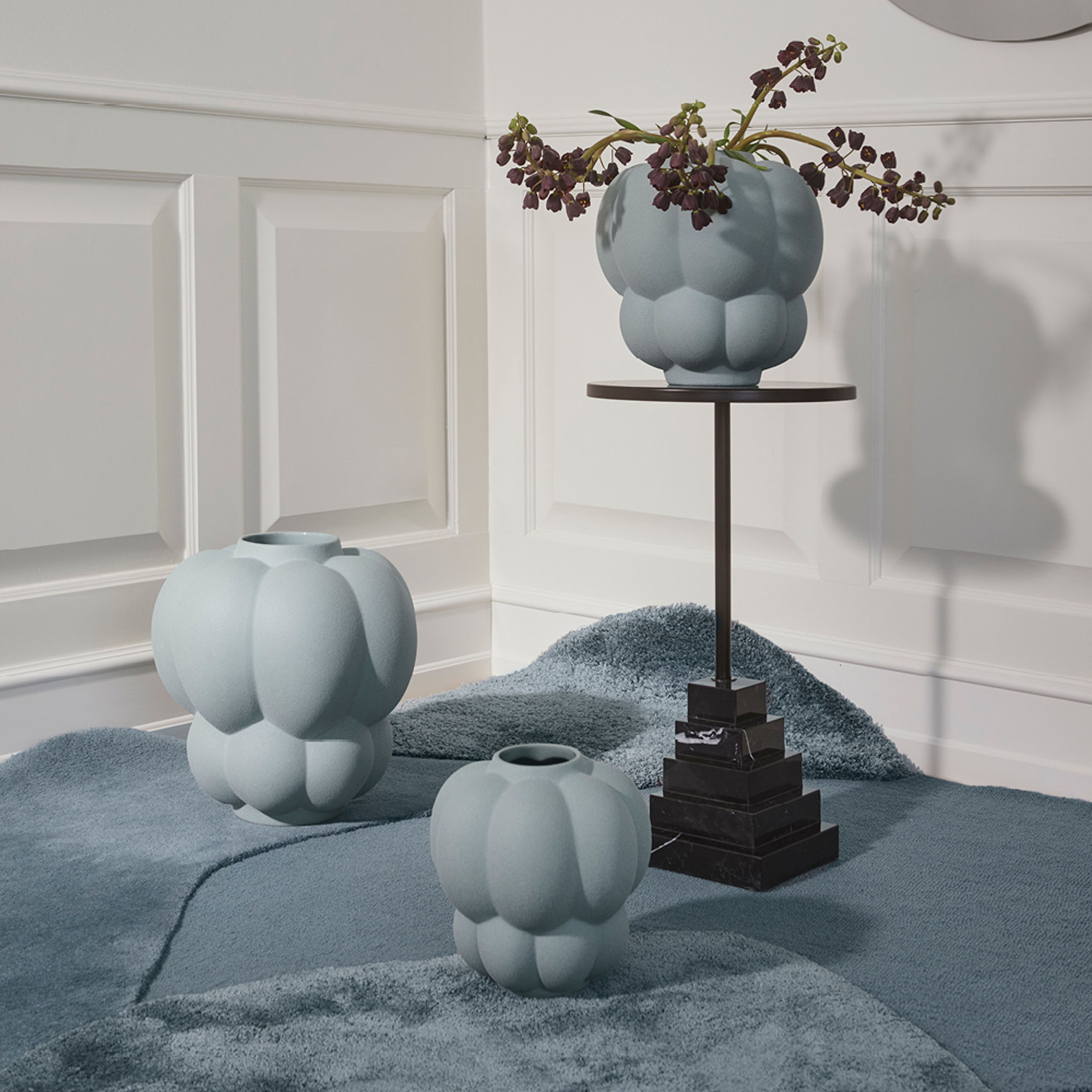 AYTM Mola Viskoosimatto Dusty Blue 195x142