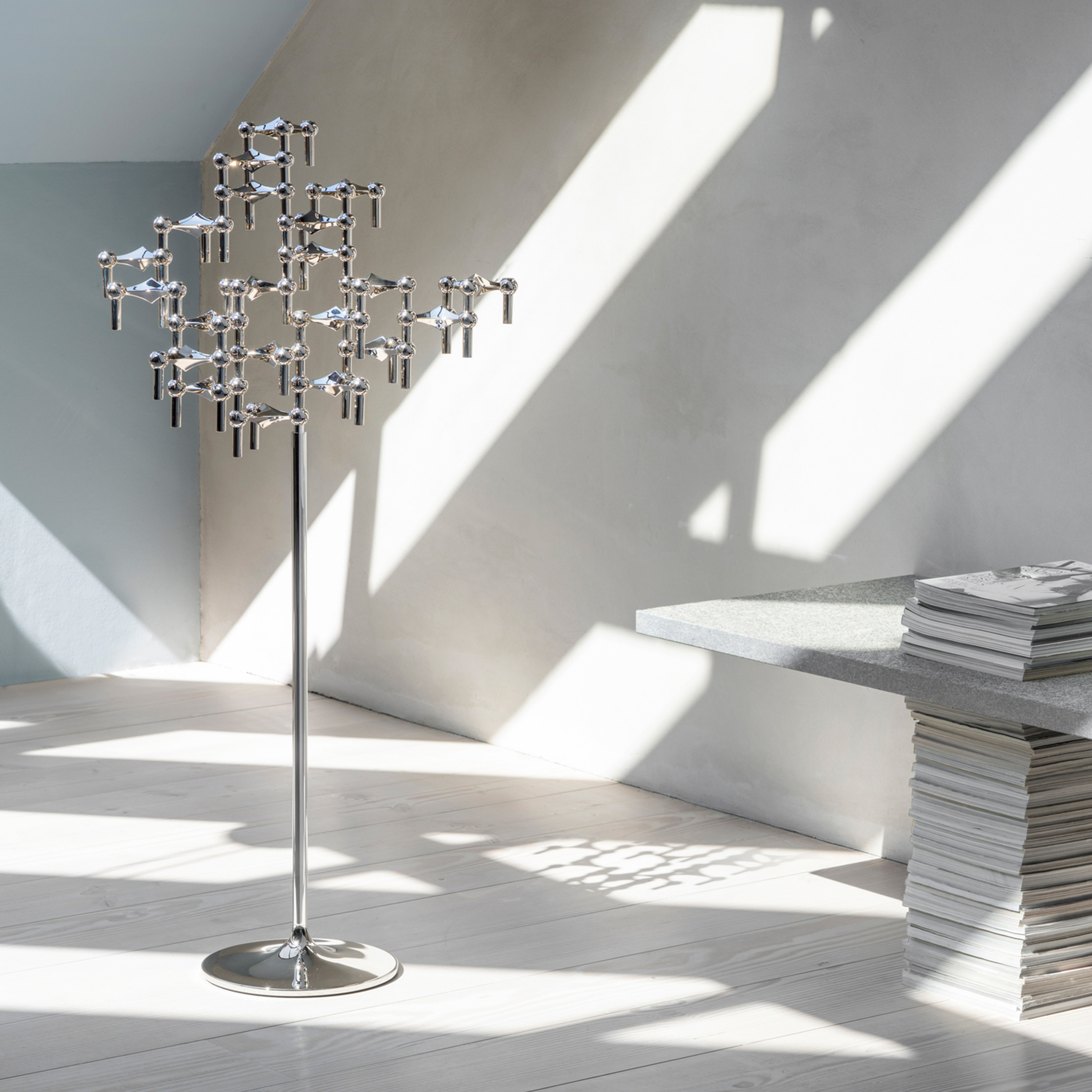 Stoff STOFF Nagel Lattiakynttilänjalka Kromi