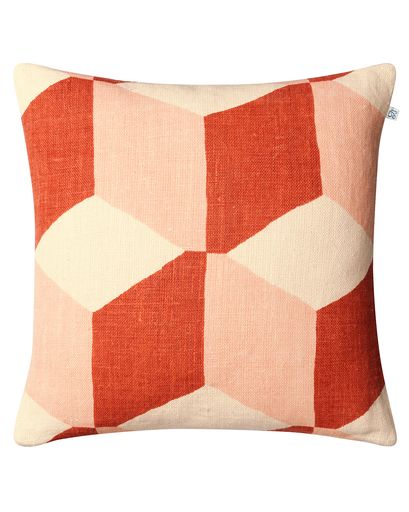 Chhatwal & Jonsson - Hawa Kuddfodral Light Beige/Apricot/Rose 50x50 - Rosa