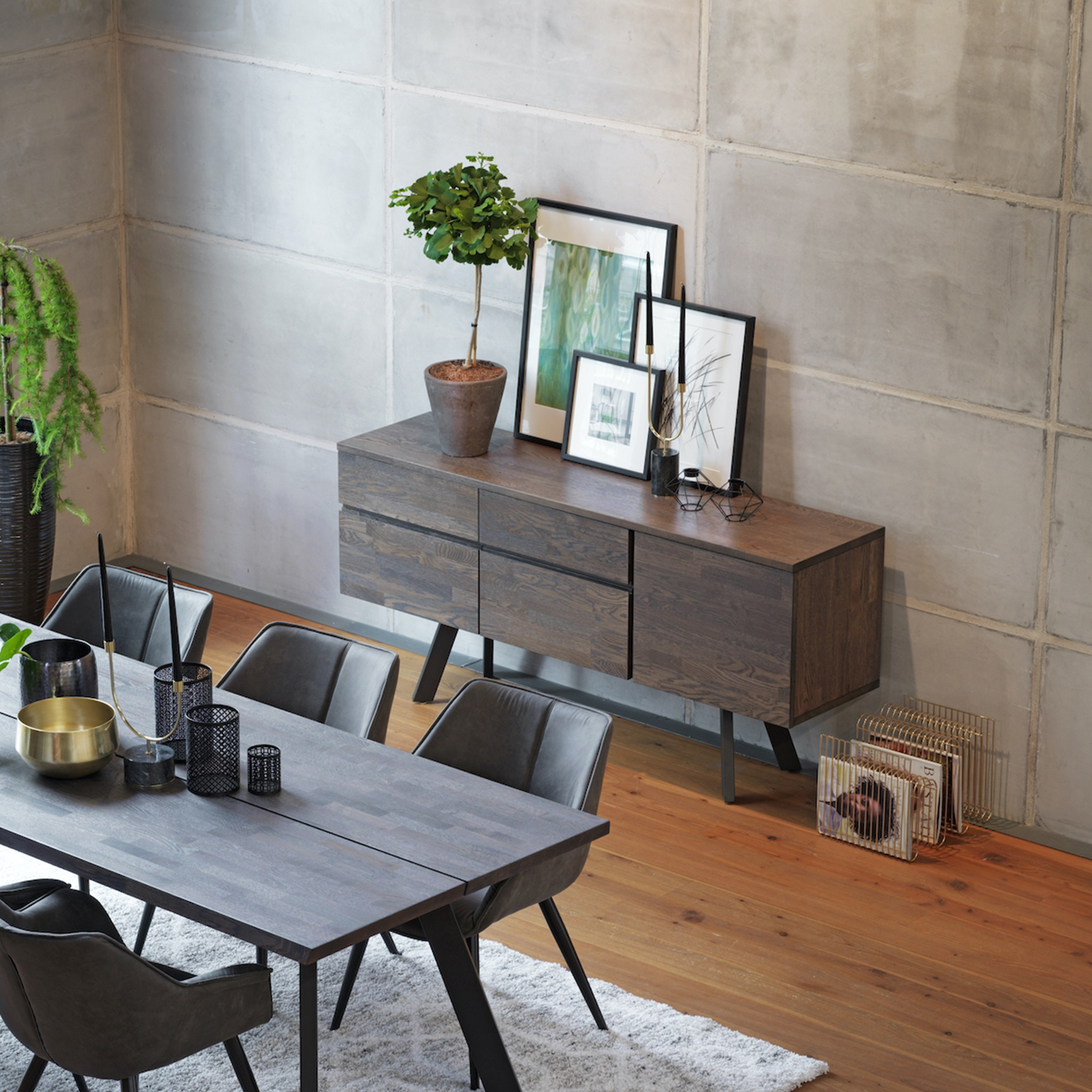 Rowico Home Fred Sideboard Mörkbrun