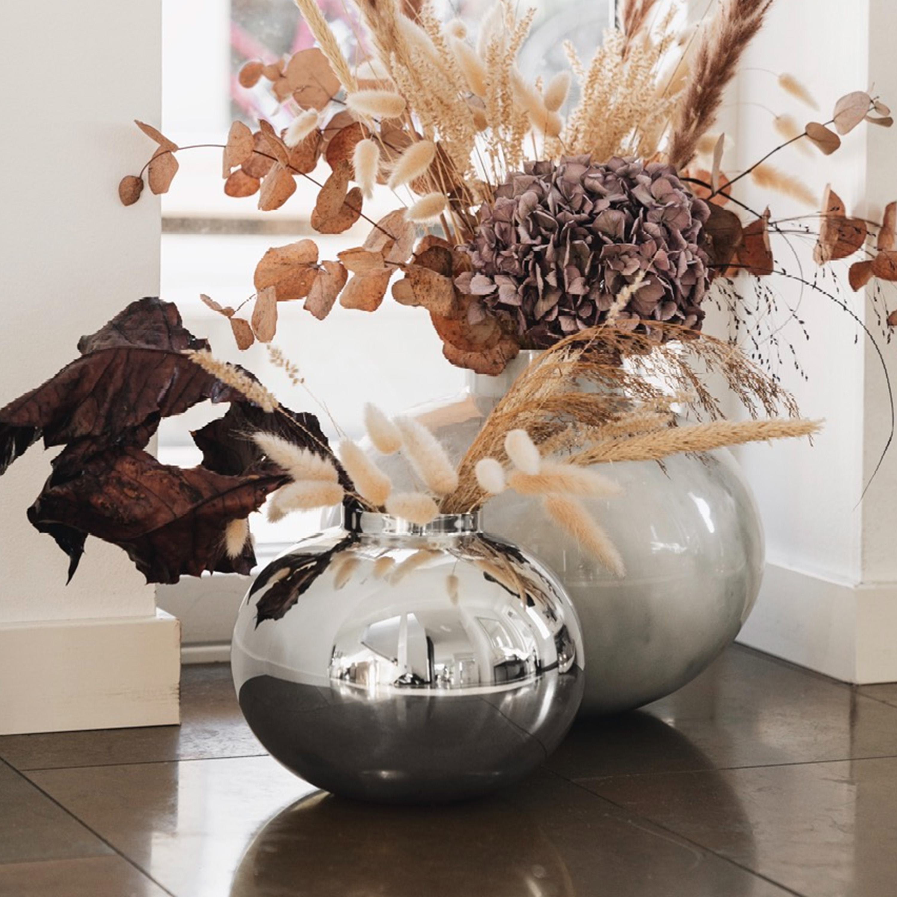 Hilke Collection Amico Vas Silver 20 cm