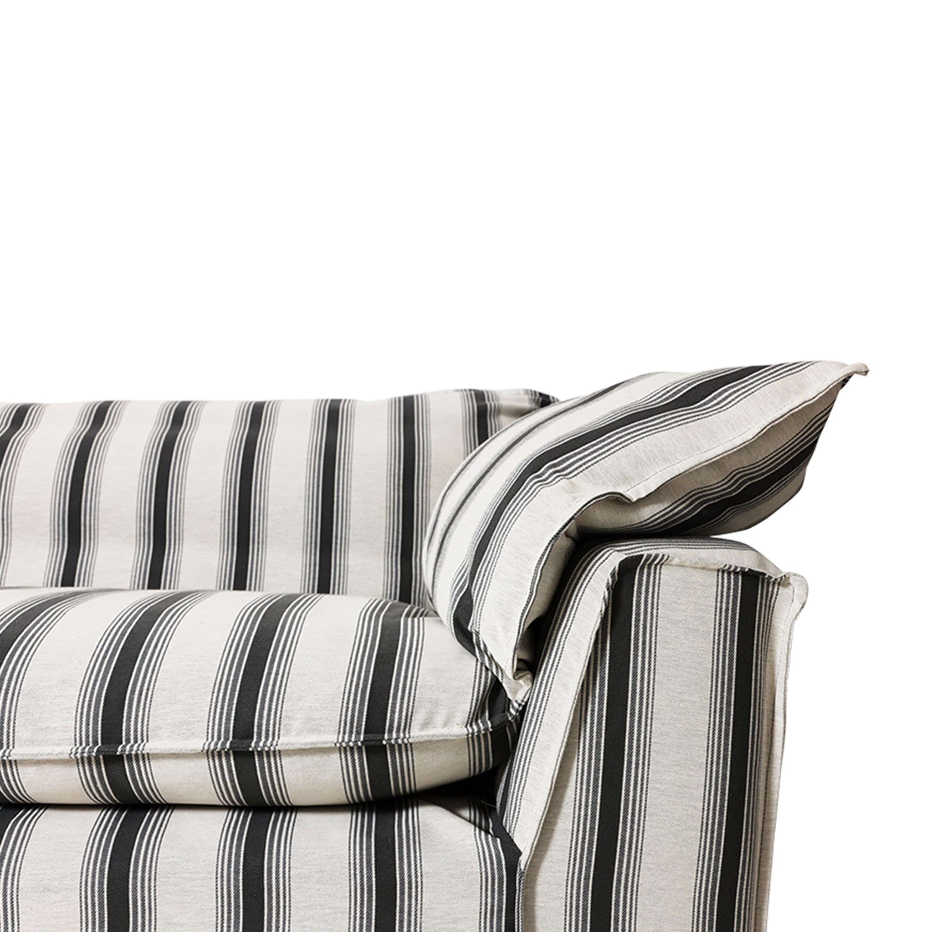 HKliving Nomad Soffa Rocco/Chalkstripe 204cm