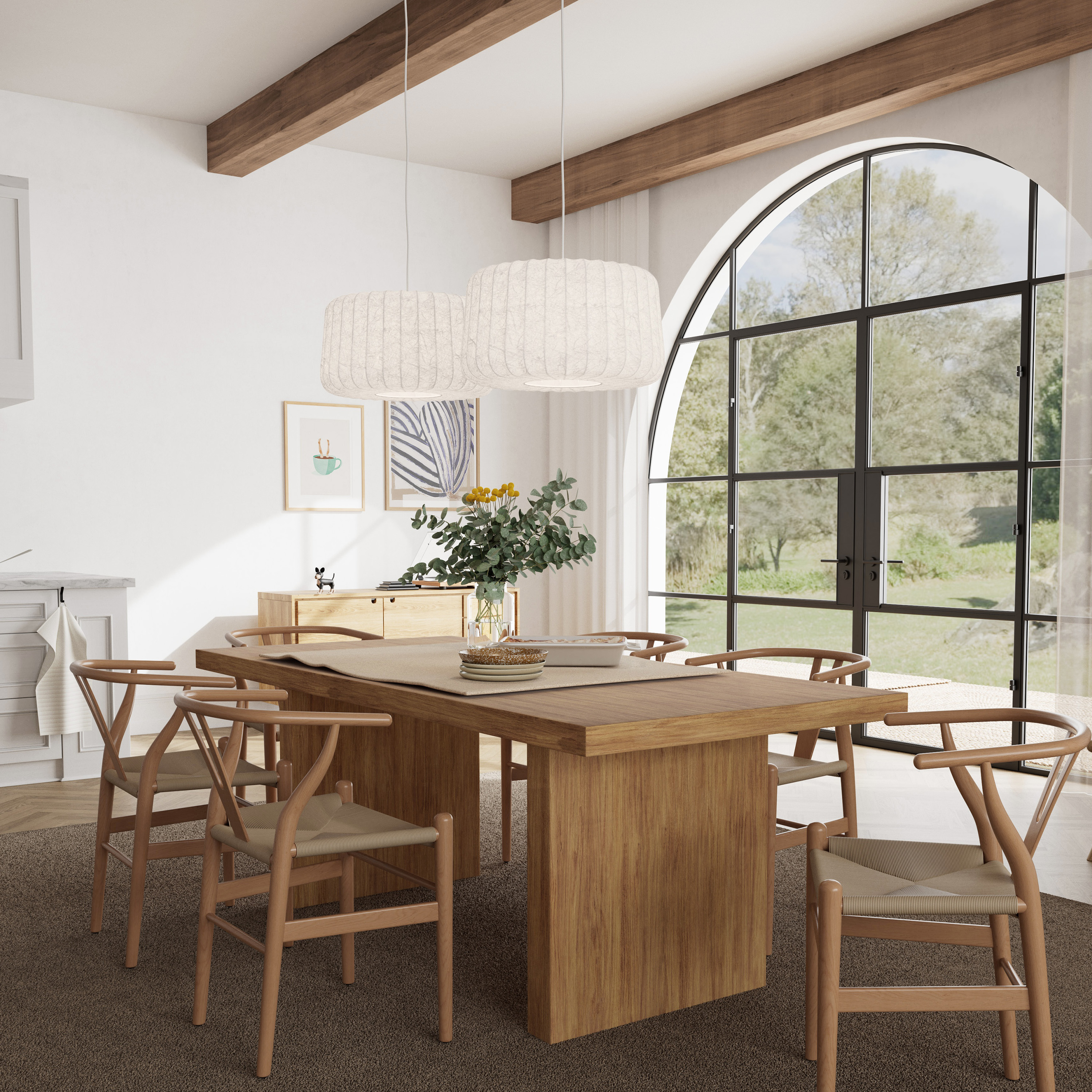 Novoform FW08 Solna Cocoon Deckenleuchte Ø50