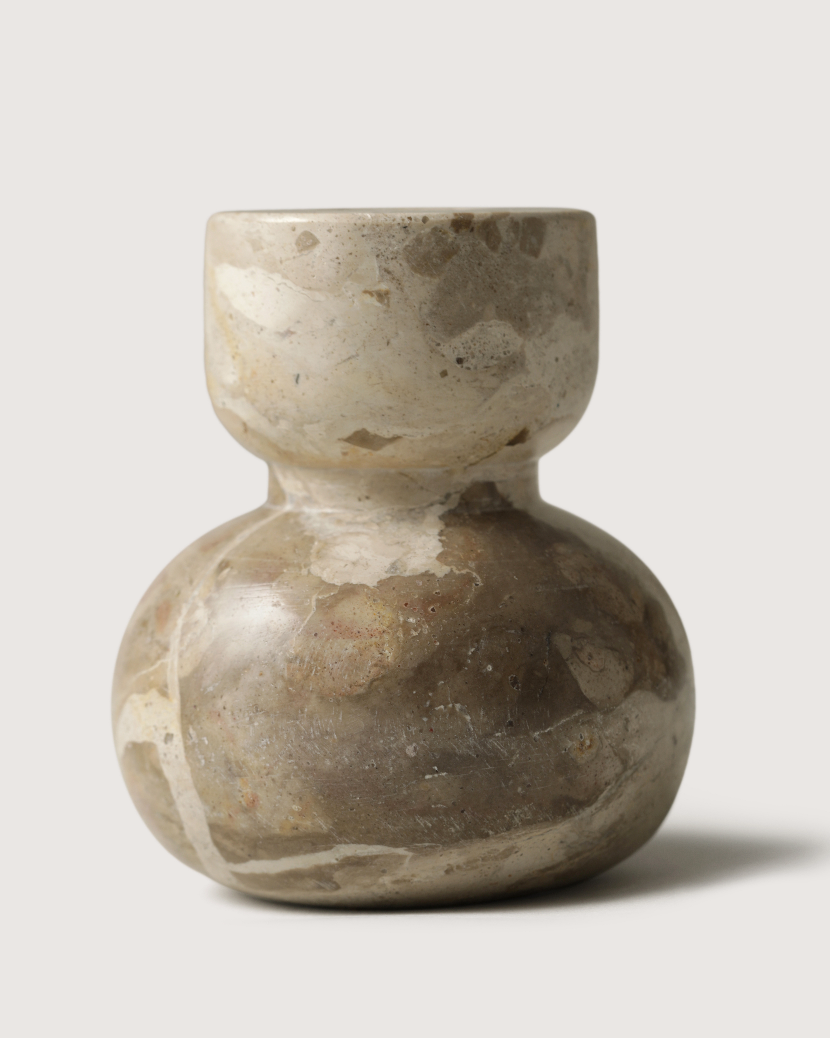 Tinted Asker Stone Lysestake Beige 10cm