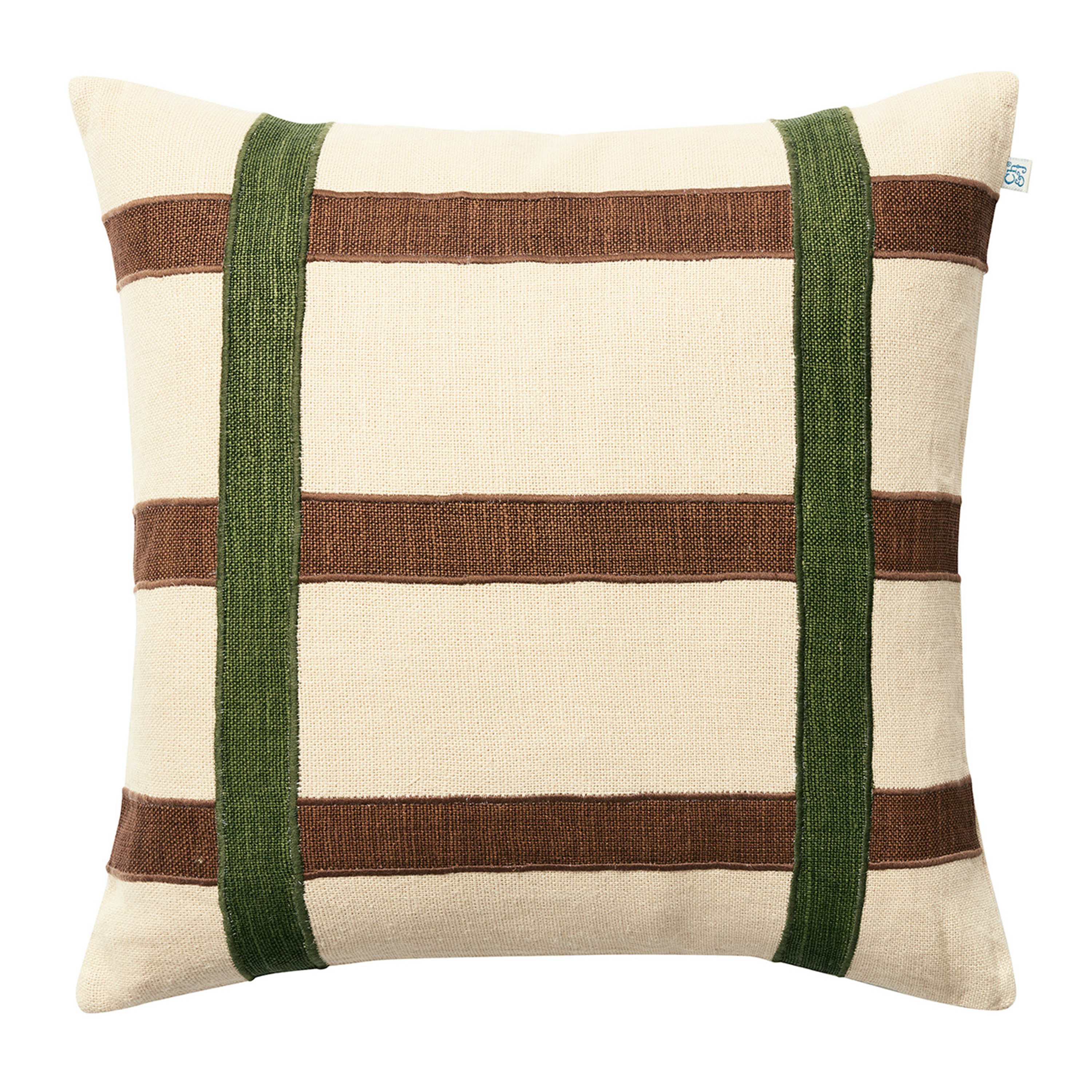 Kiran Kuddfodral Linen Cactus Green/Taupe 50x50