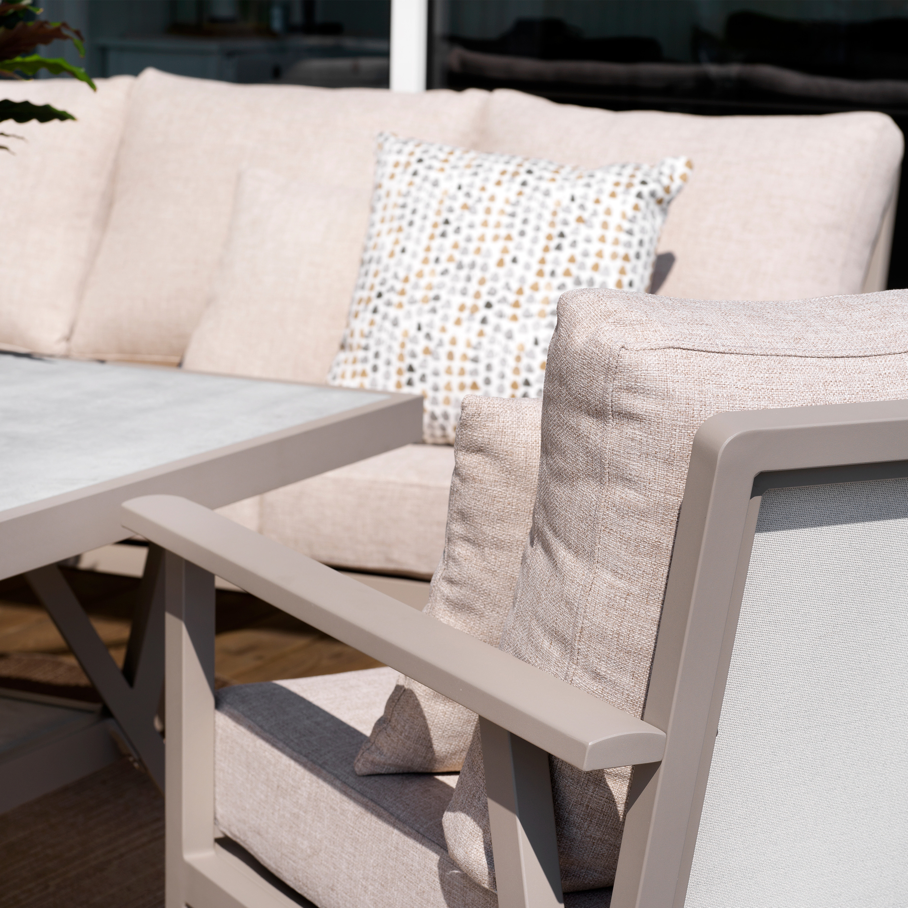 Brafab Samvaro Loungestol Khaki/Sand 69cm