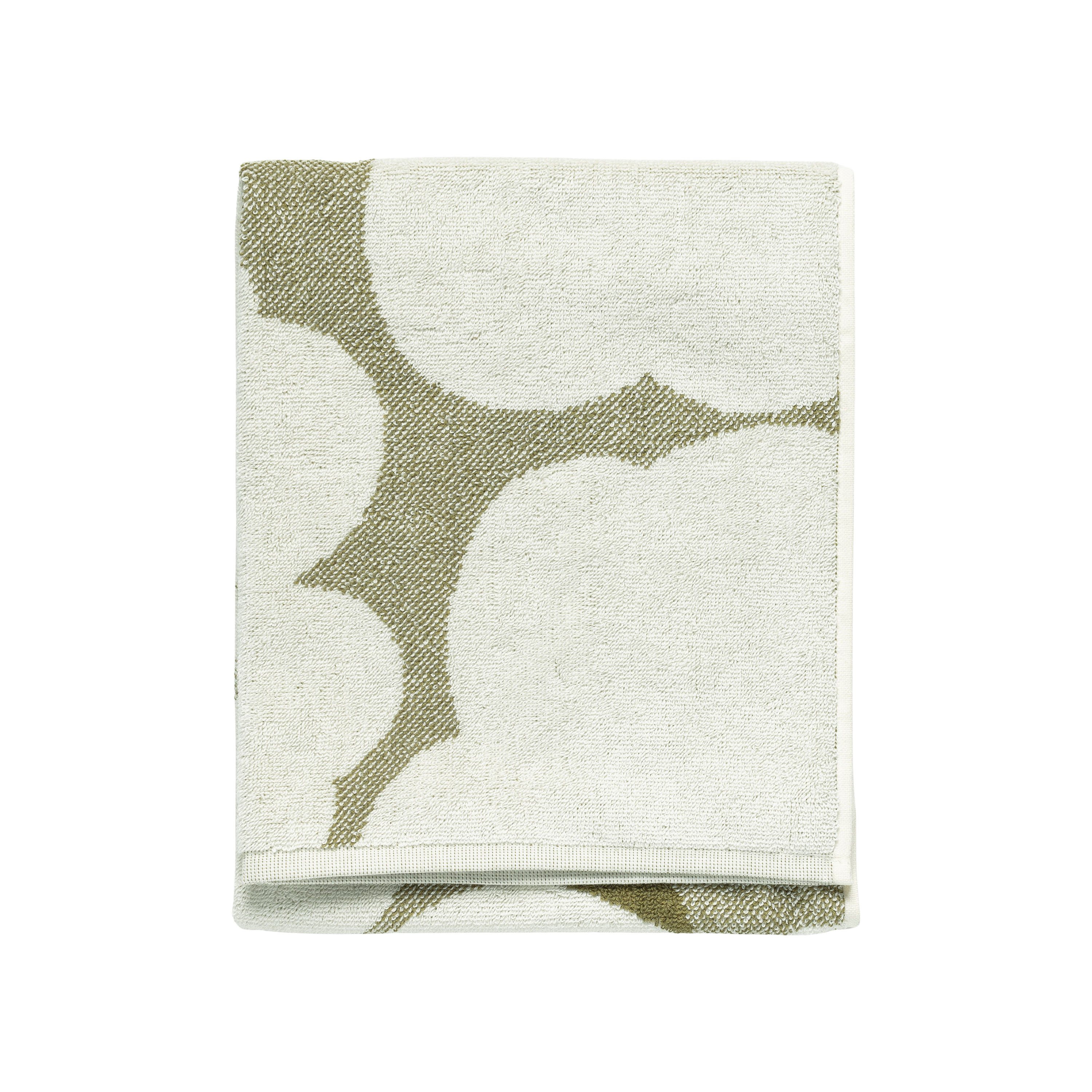 Unikko Handduk Green Umber 50x70