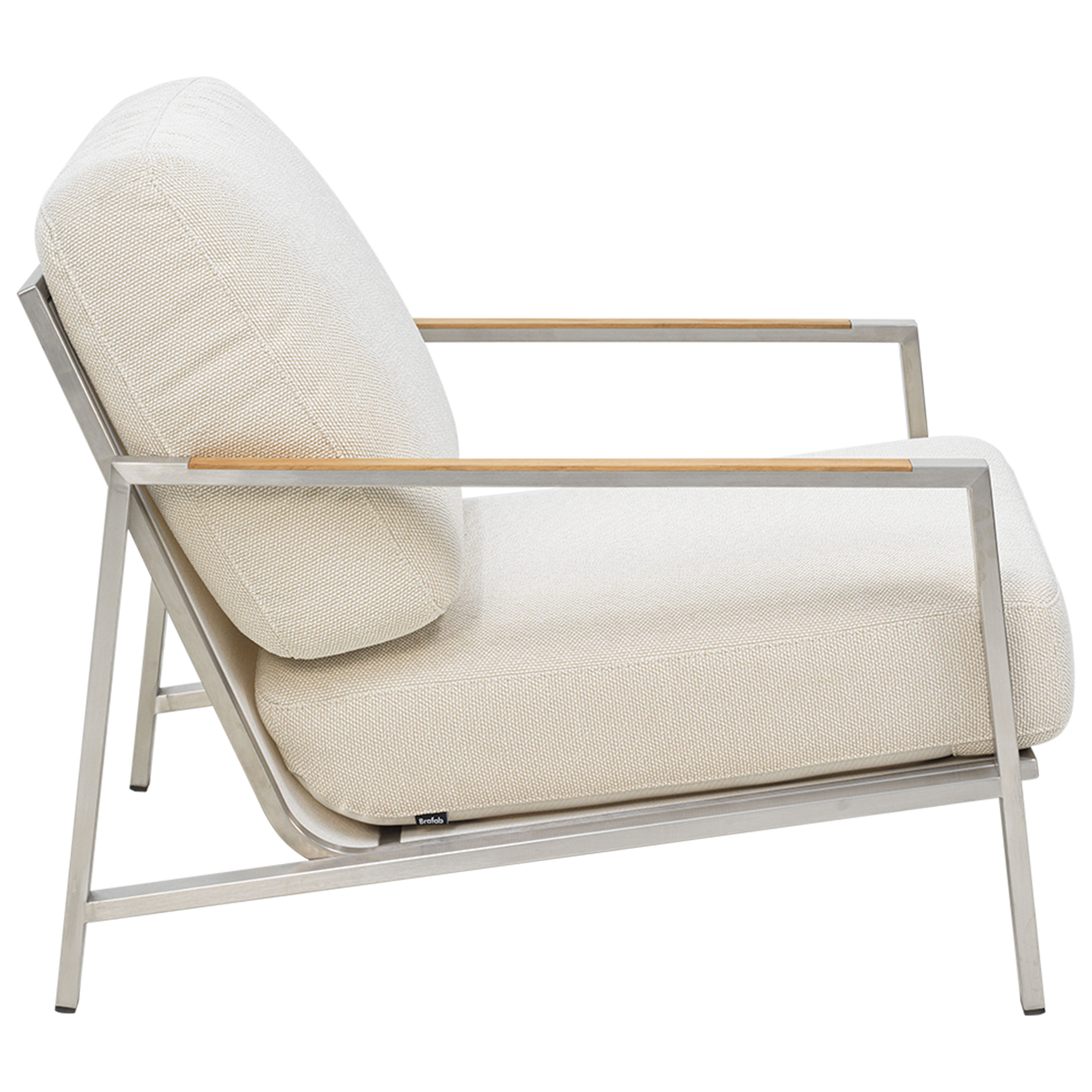 Brafab Naos Loungefotölj Stainless Steel/Dot Beige