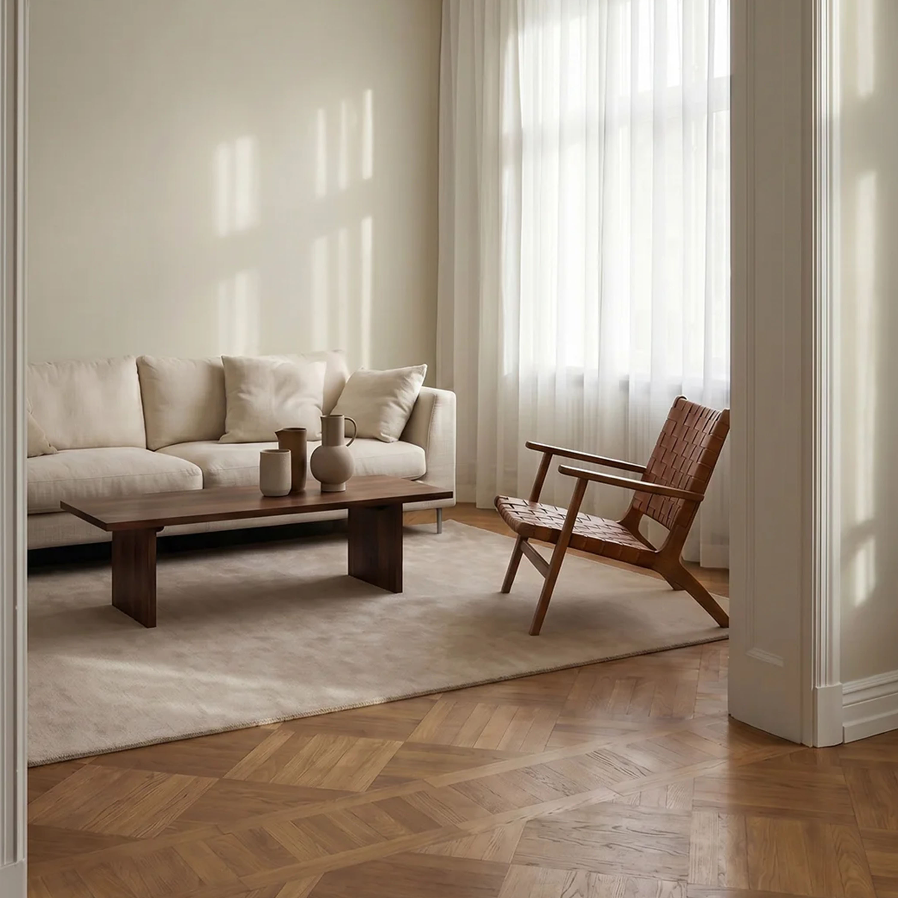 Classic Collection Solid Ullteppe Beige 300x400