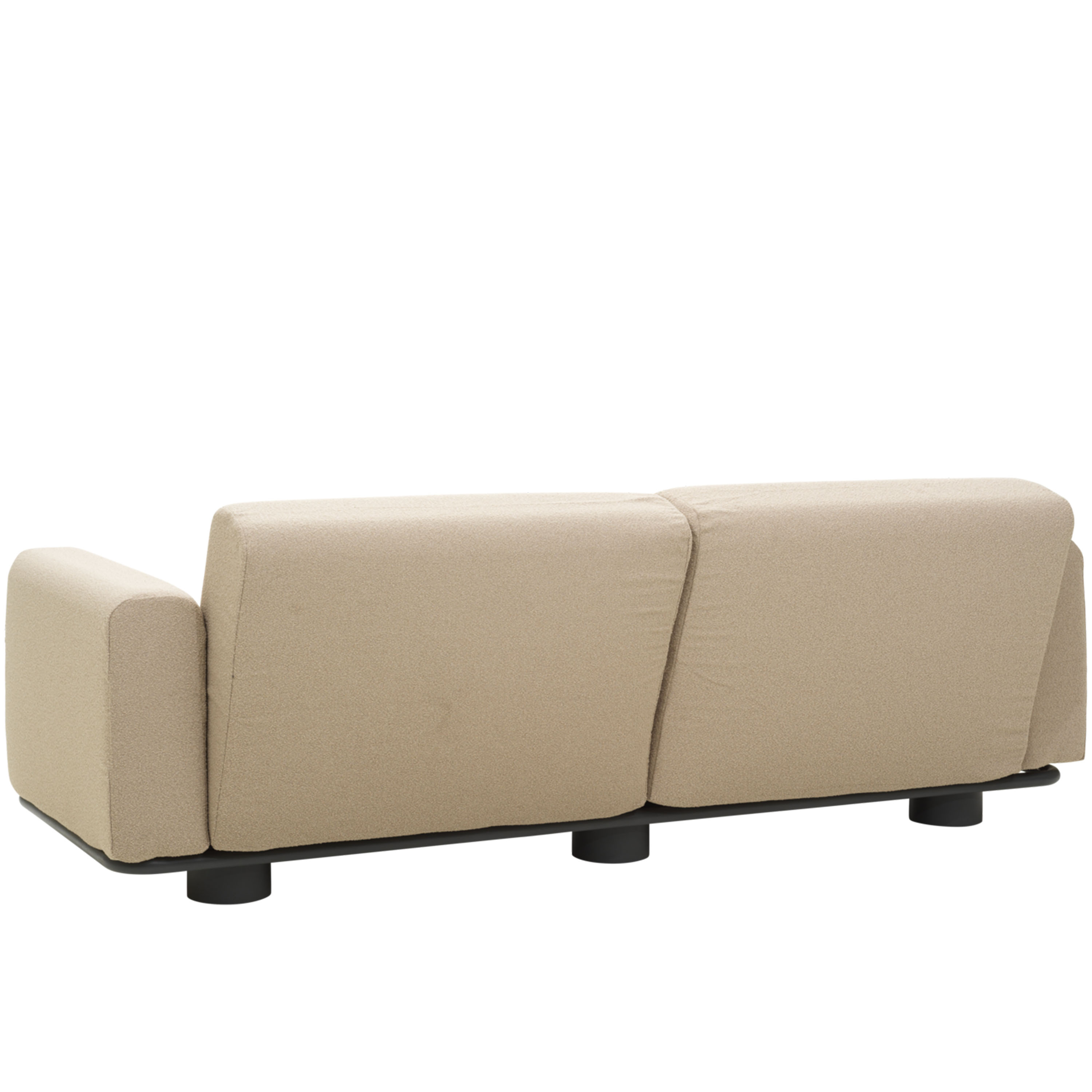 Brafab Bolster 2,5-sits Soffa Anthracite/Teddy Beige 209cm