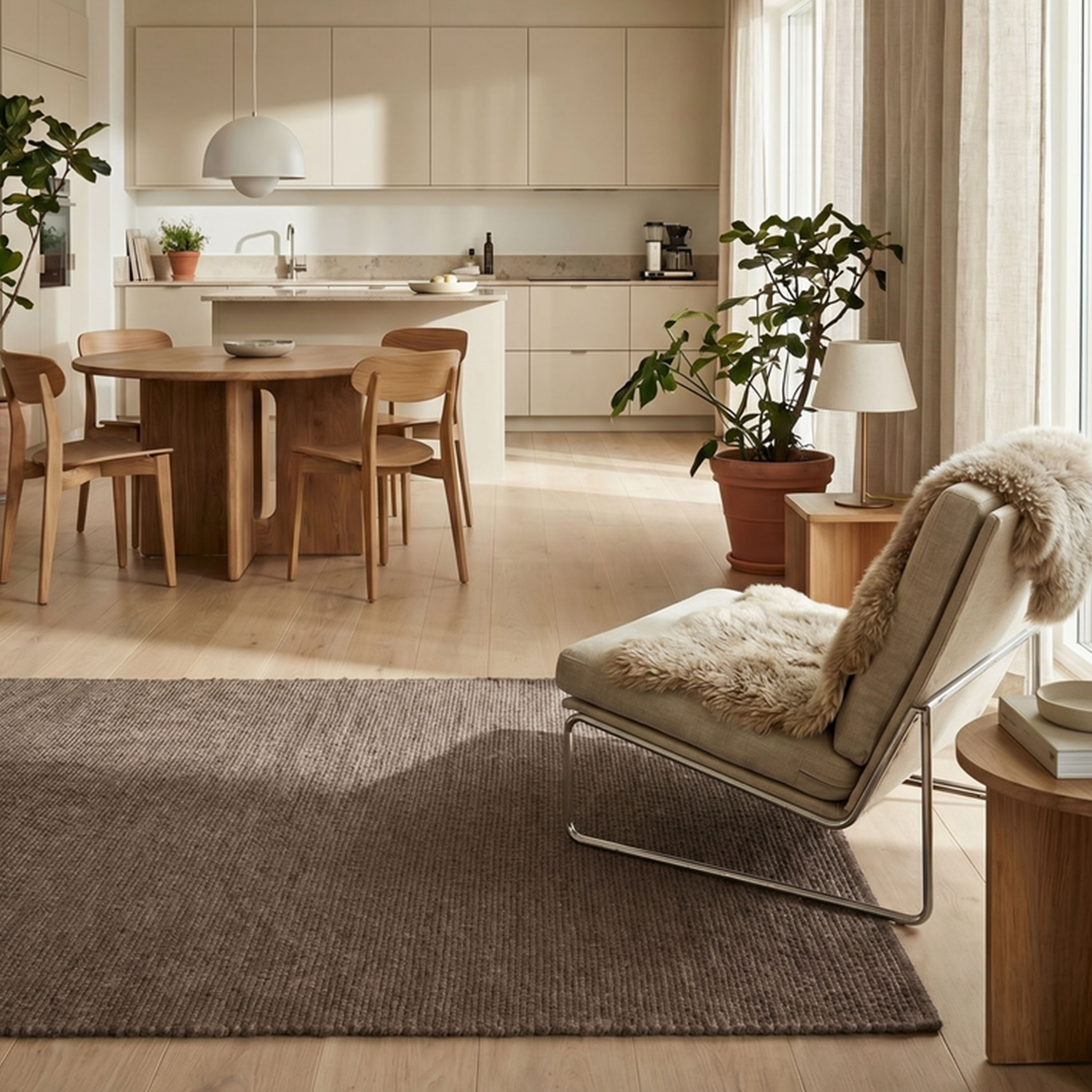Classic Collection Merino Ullteppe Brun 300x400