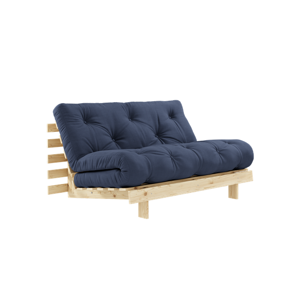 Karup Design - Roots Schlafsofa Natur/Navy 140cm - Blau