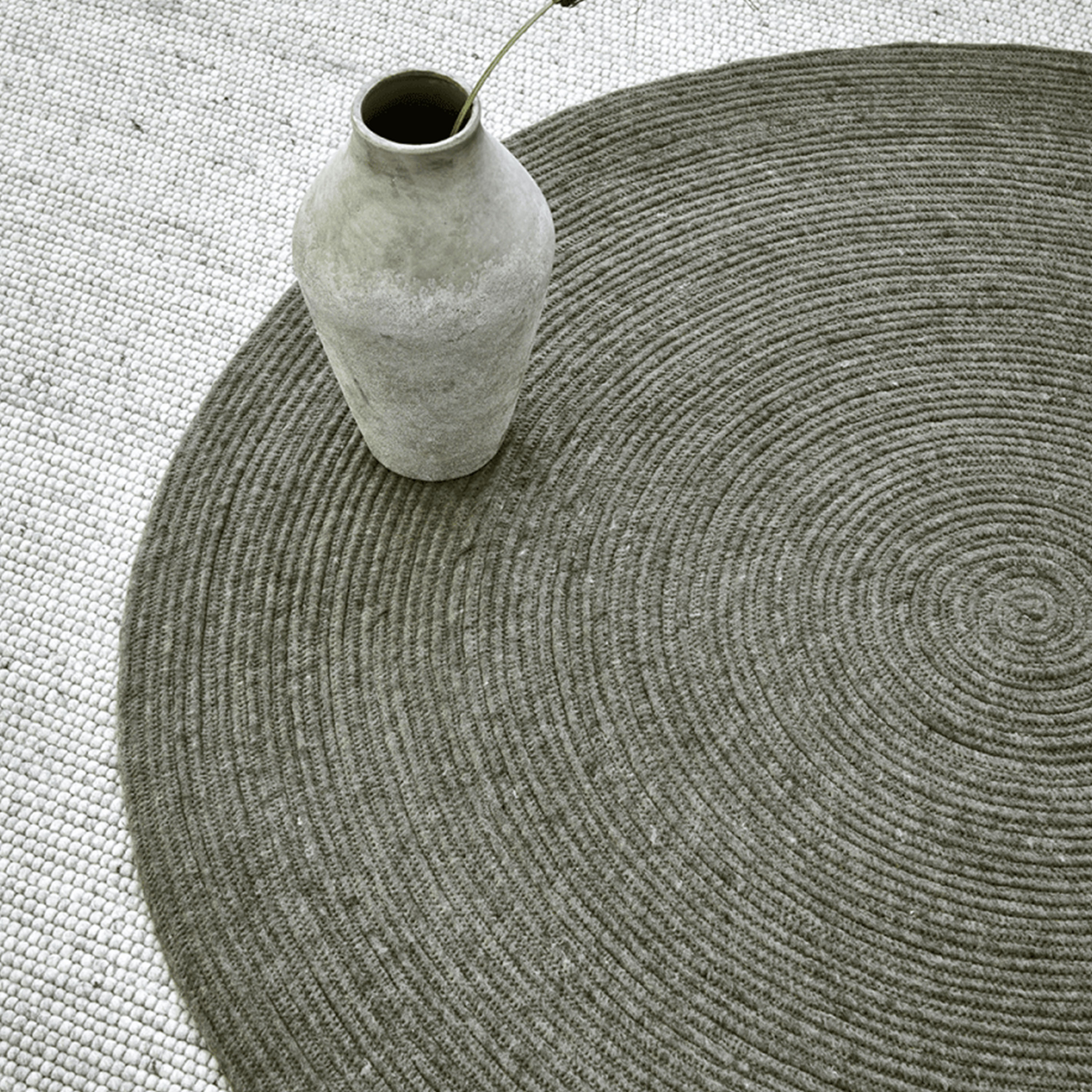 Classic Collection Matto Merino Tummanvihreä Ø240