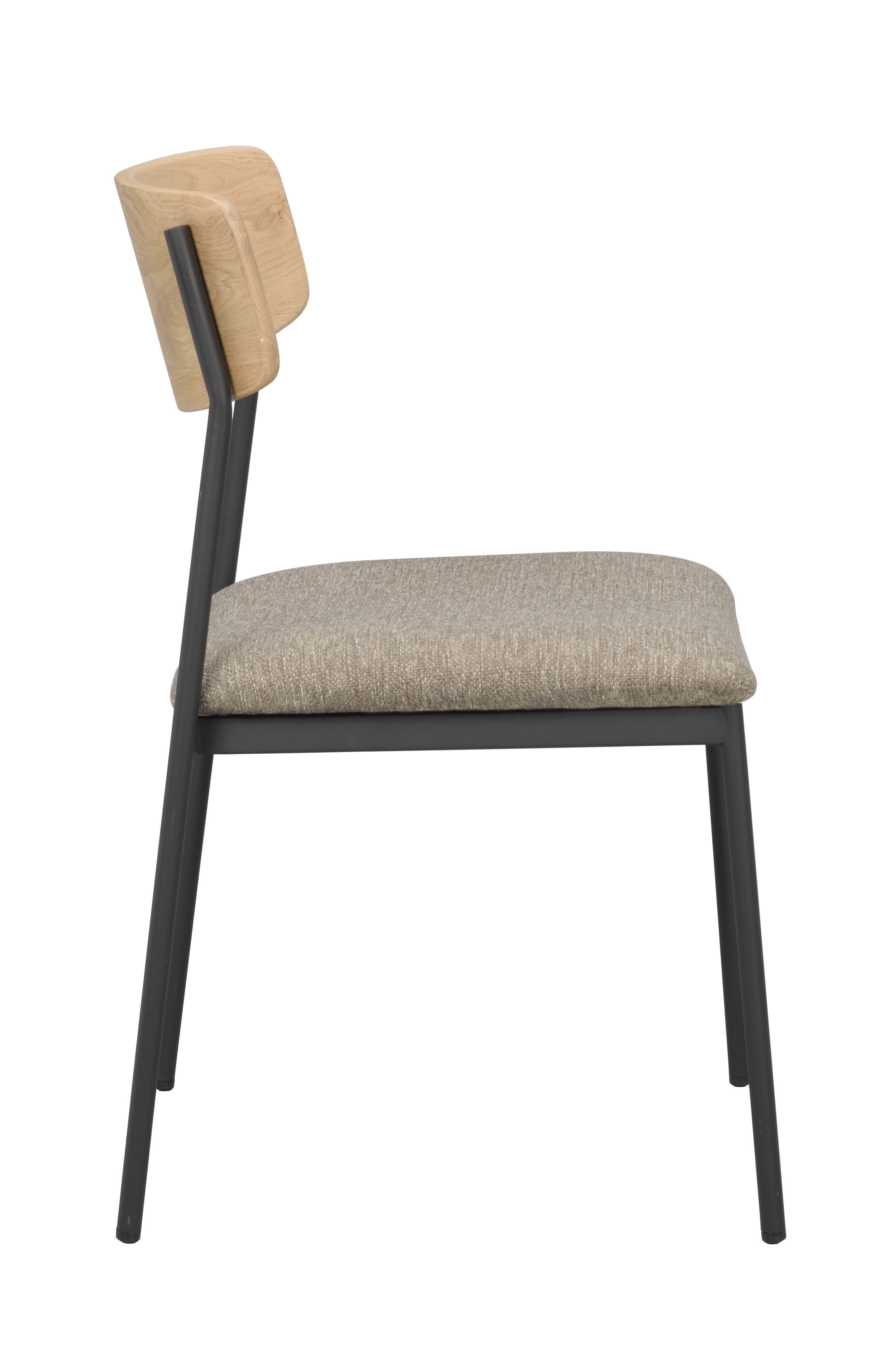 Rowico Home Maymont Esszimmerstuhl Eiche/Dunkelbeige/Schwarz