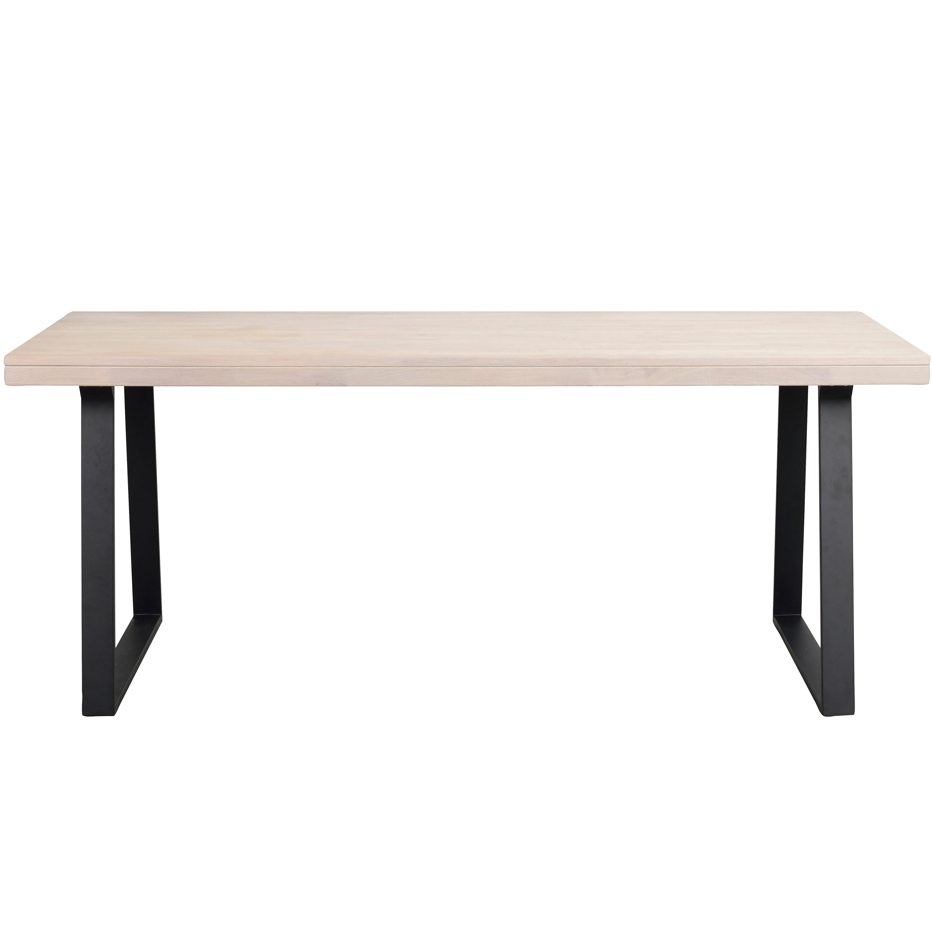 Rowico Home Brooklyn Esstisch U-Bein Weißpigmentierte Eiche 170cm