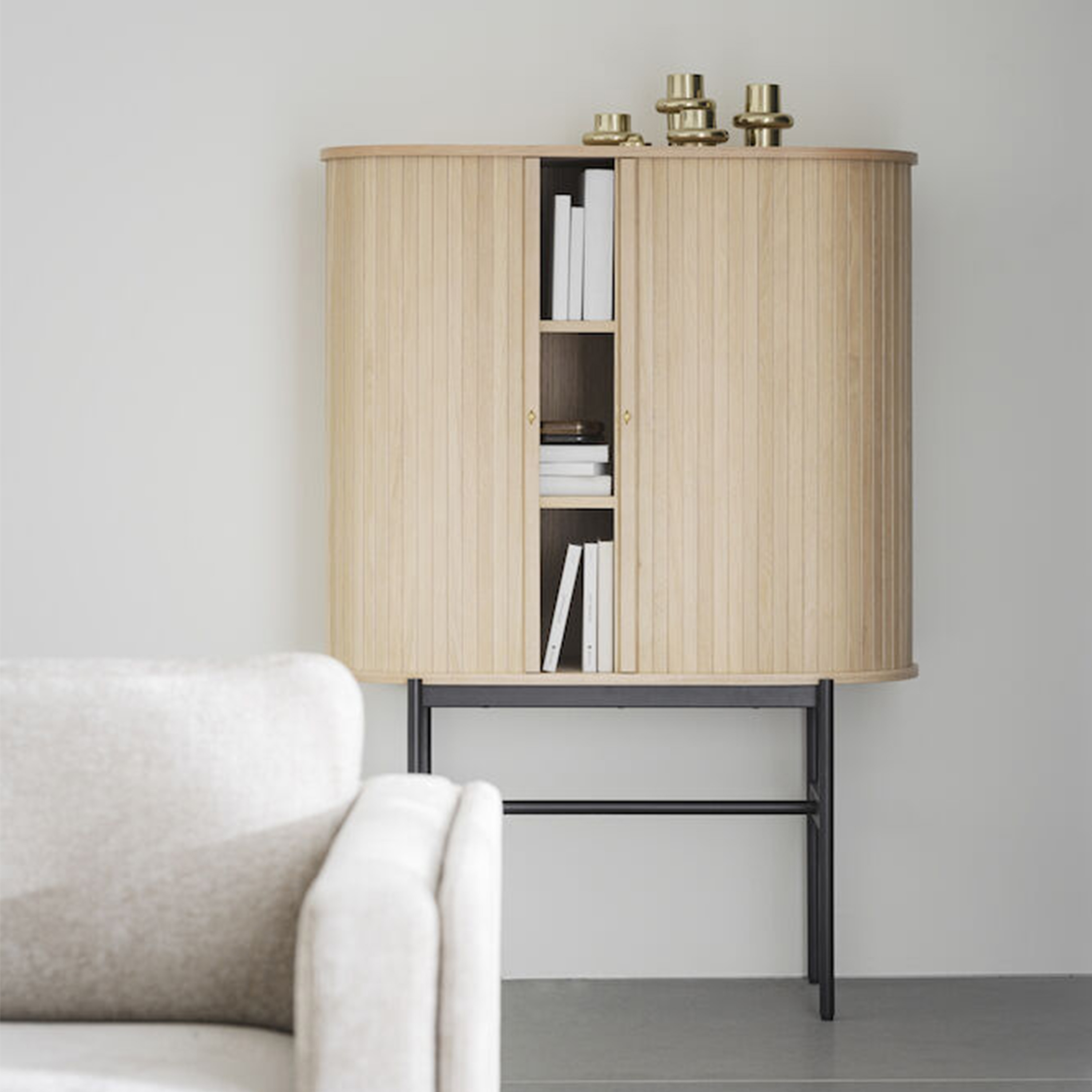 Rowico Home Haddington Skåp Vitpigmenterad/Svart102cm