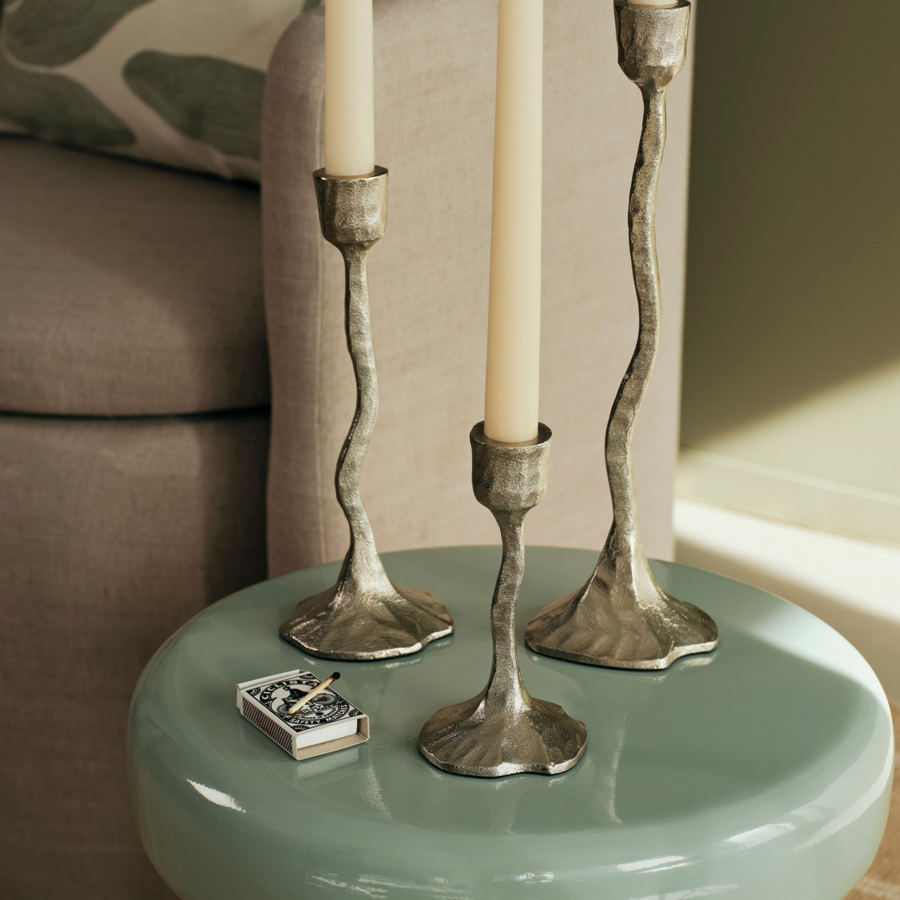 Broste Copenhagen Jelly Sidobord Green 36cm