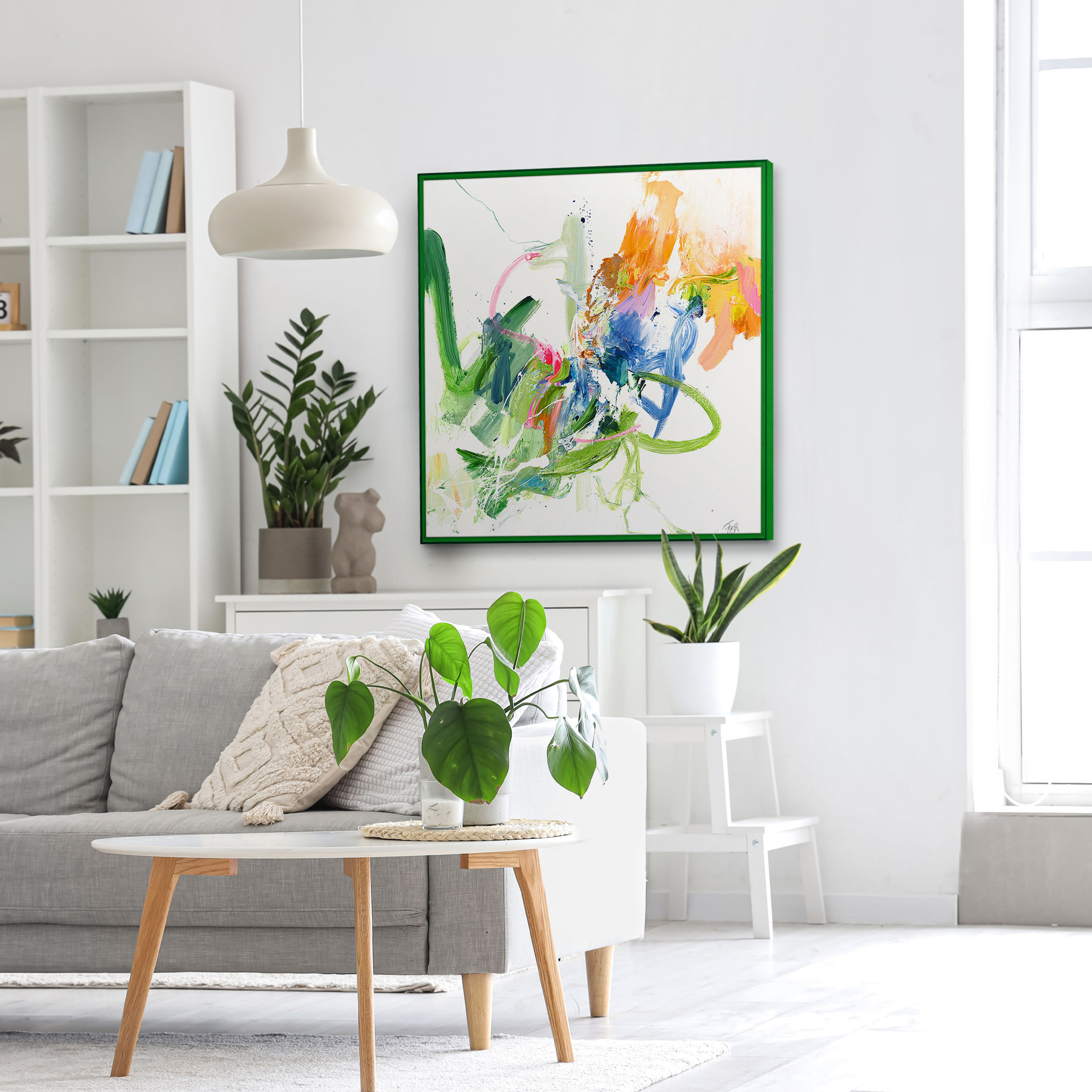 Malerifabrikken Confidential Taulu Green 100x100