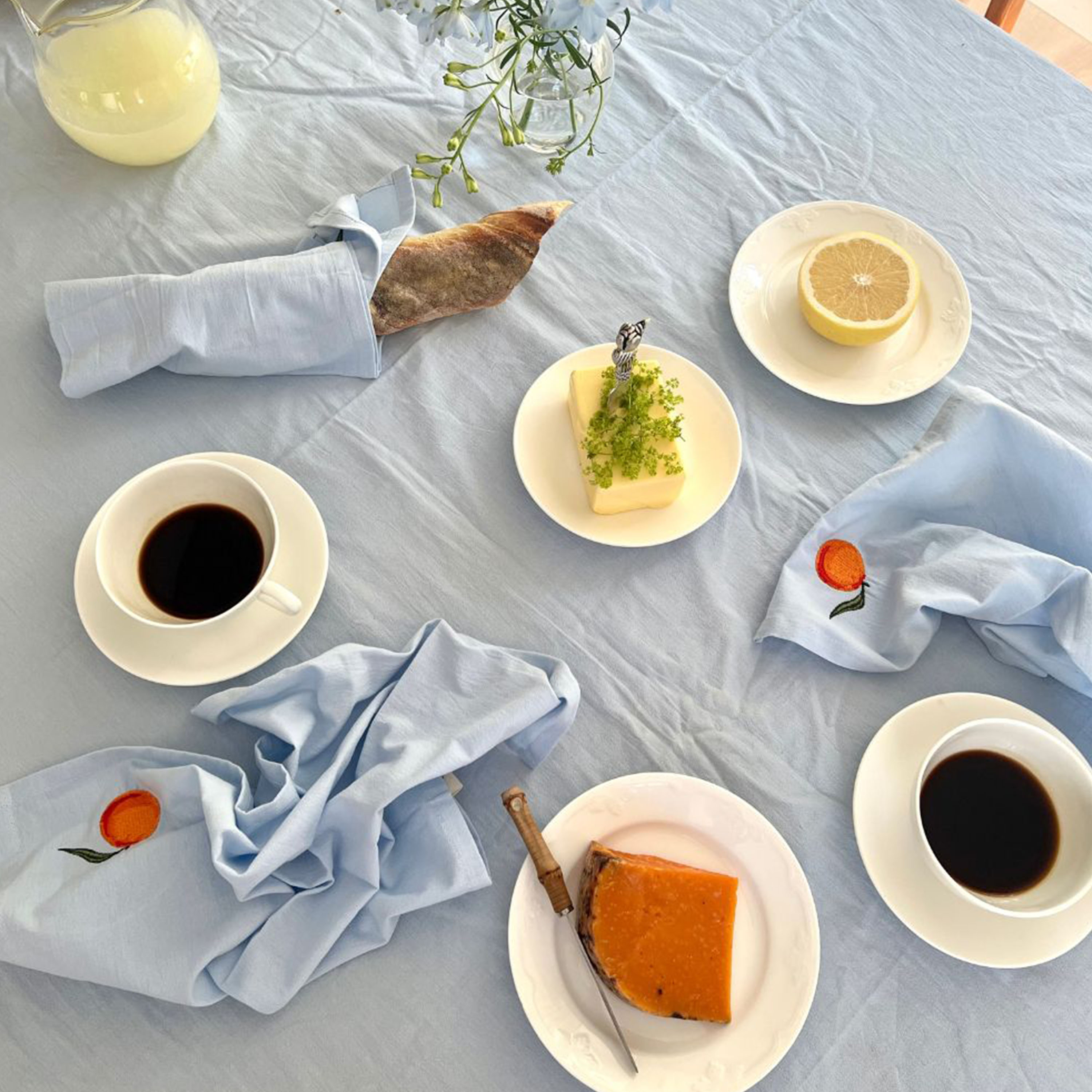 Midnatt Oranges Servett 4-pack