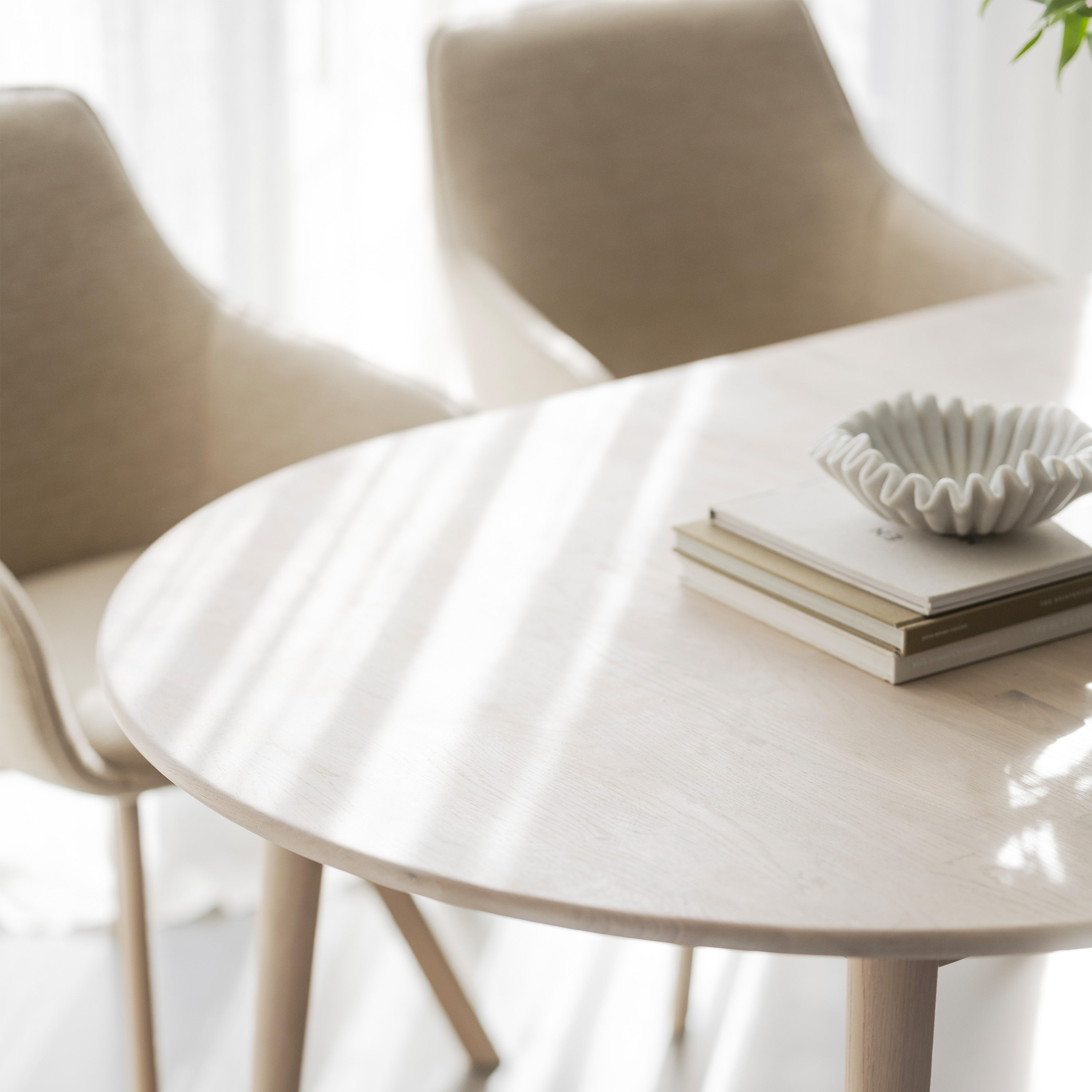 Rowico Home Tyler Esstisch Oval Weiß pigmentiert 170/210cm