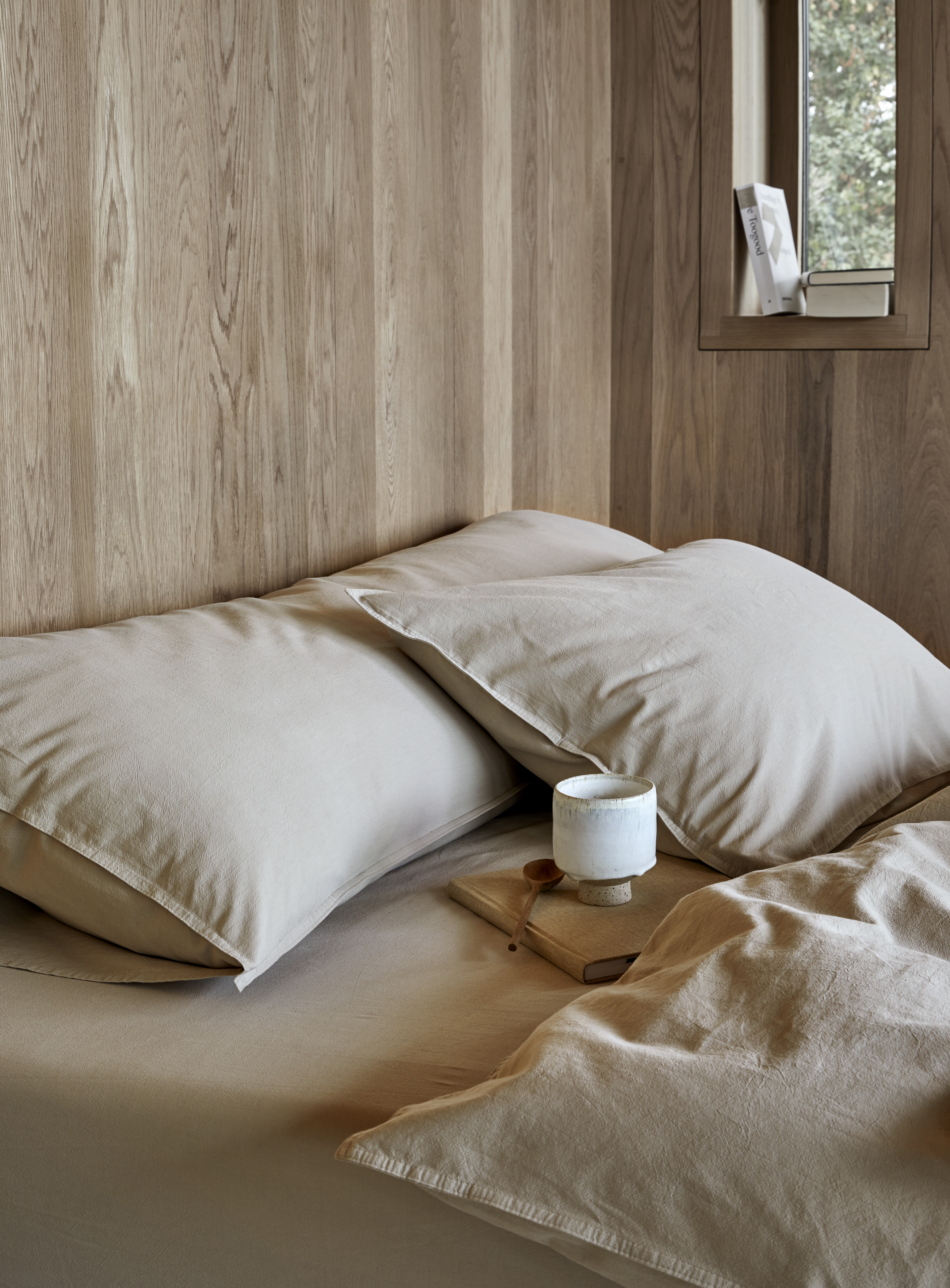 Høie Frøya EKO Formsydd Laken Beige 180x200