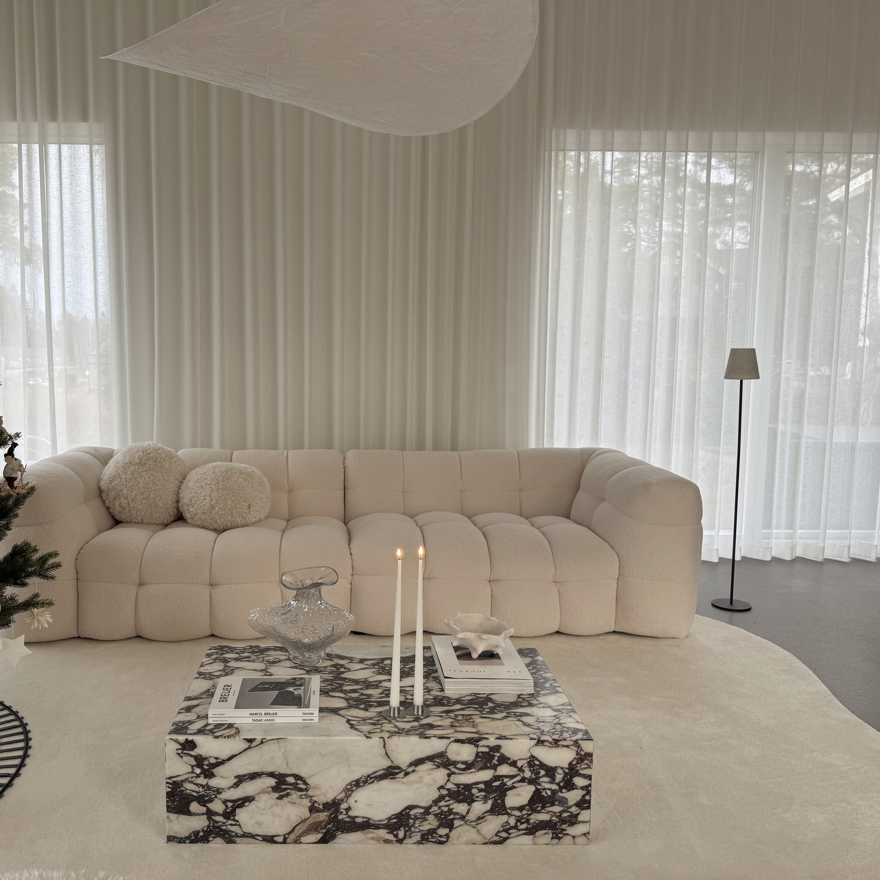 Sleepo Collection Billie 4-sits Soffa Creme Teddy