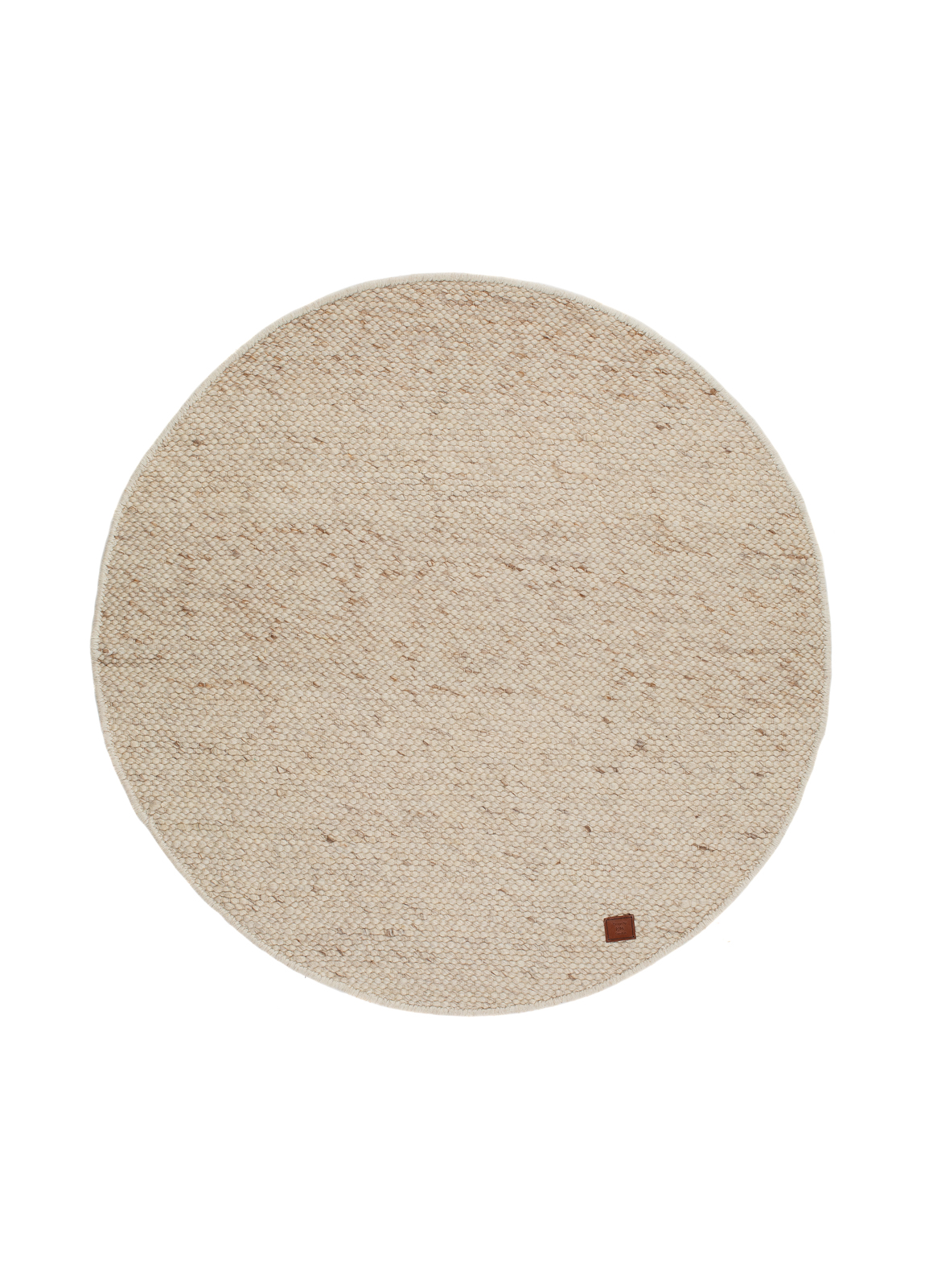 KM Carpets - Hanoi Ullmatta Naturmelange Ø160 - Beige