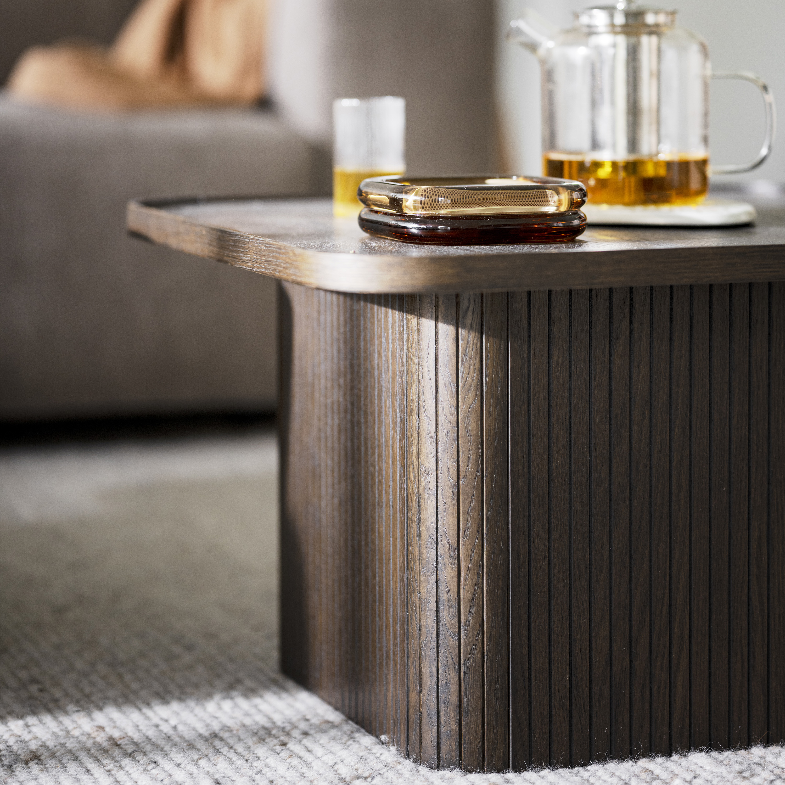 Rowico Home Sullivan Couchtisch Braune Eiche 60x60