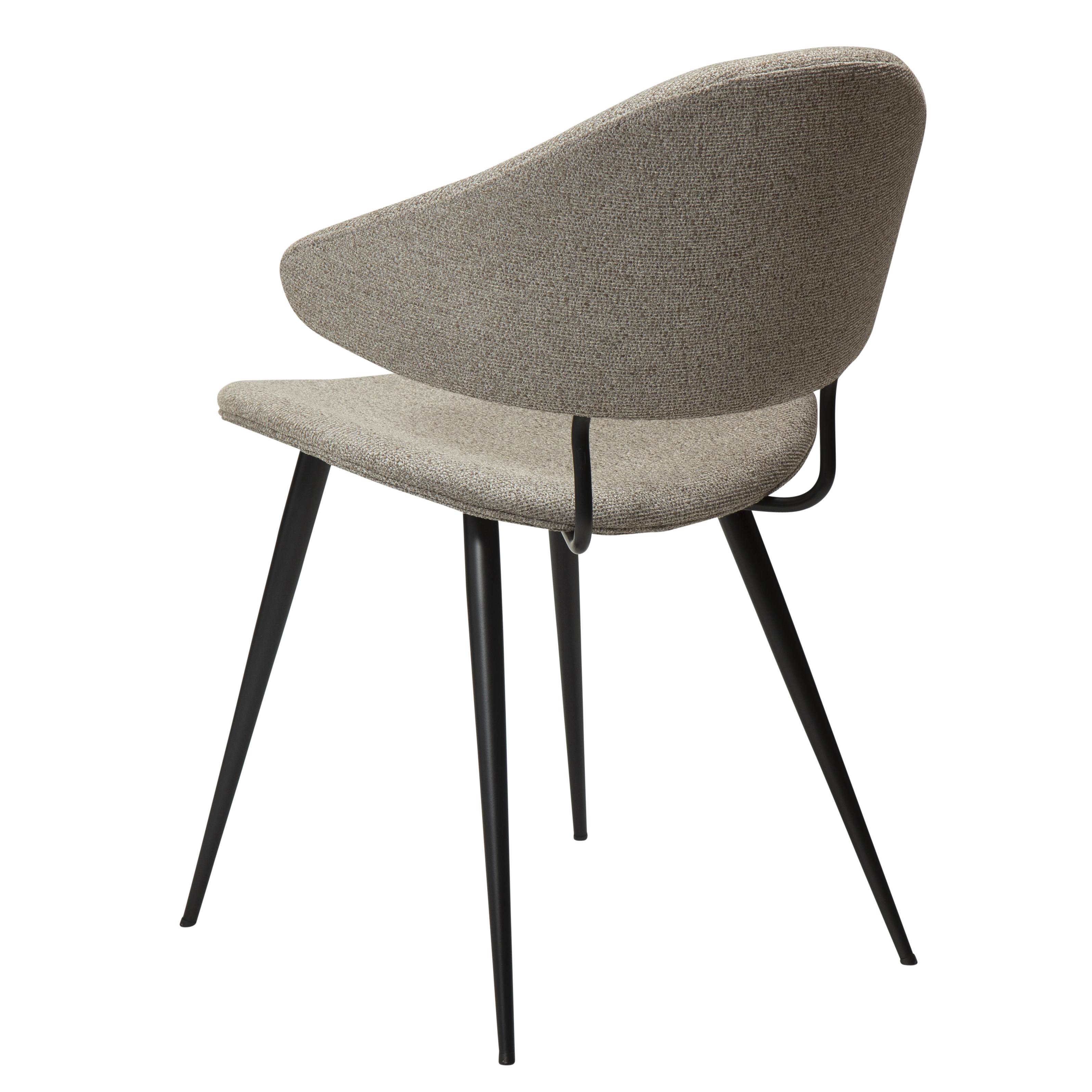 Dan Form Napoleon Matstol Boucle Beige/Svart