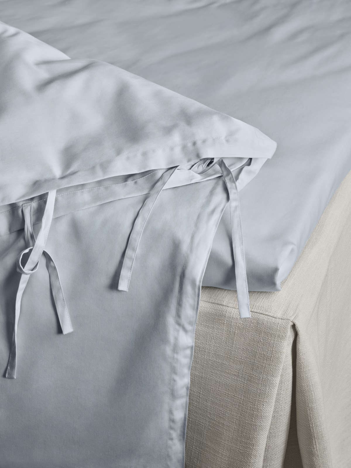 Mille Notti Satina Påslakan Ljusblå Enkel