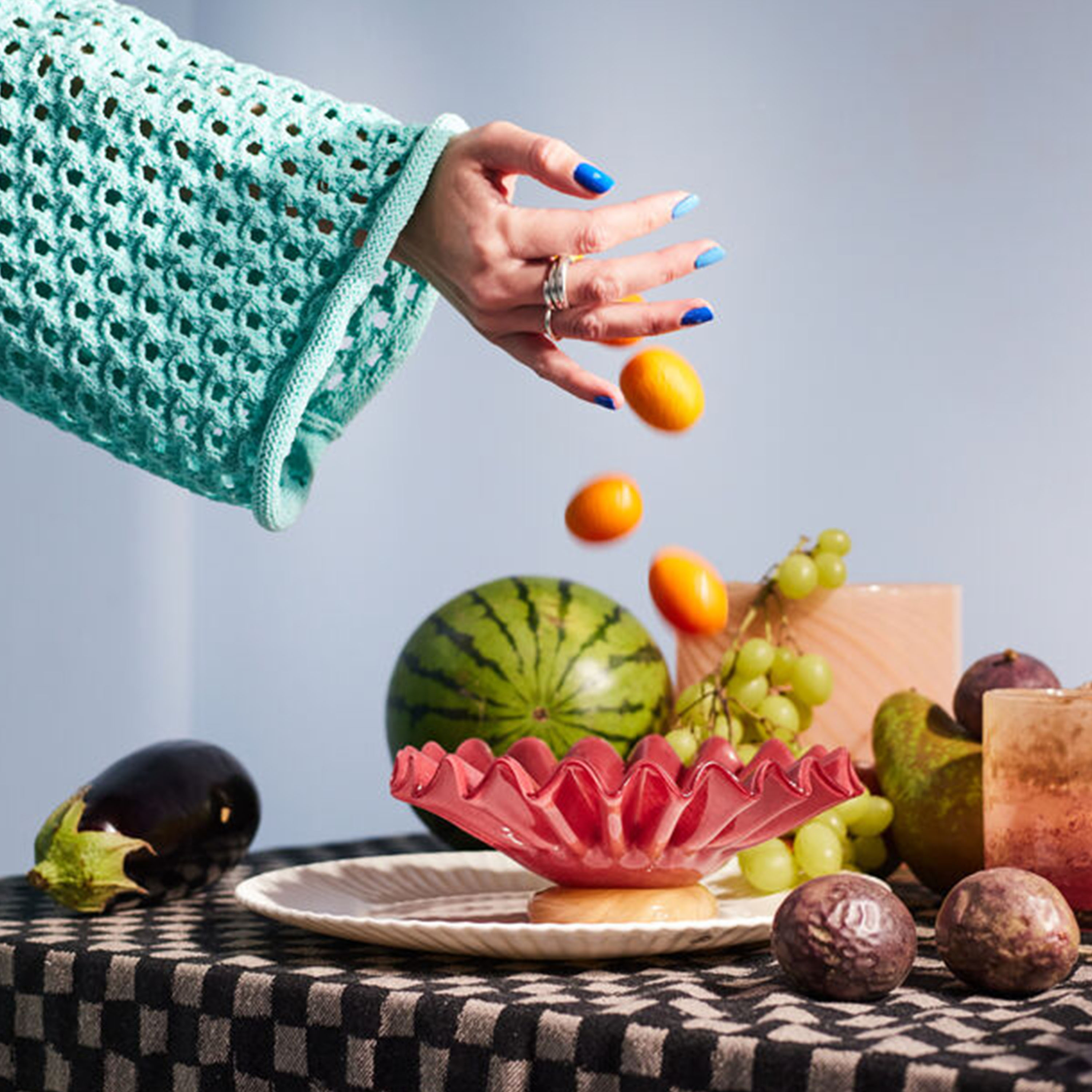 Byon Lori Skål Bordeaux/Beige Ø18