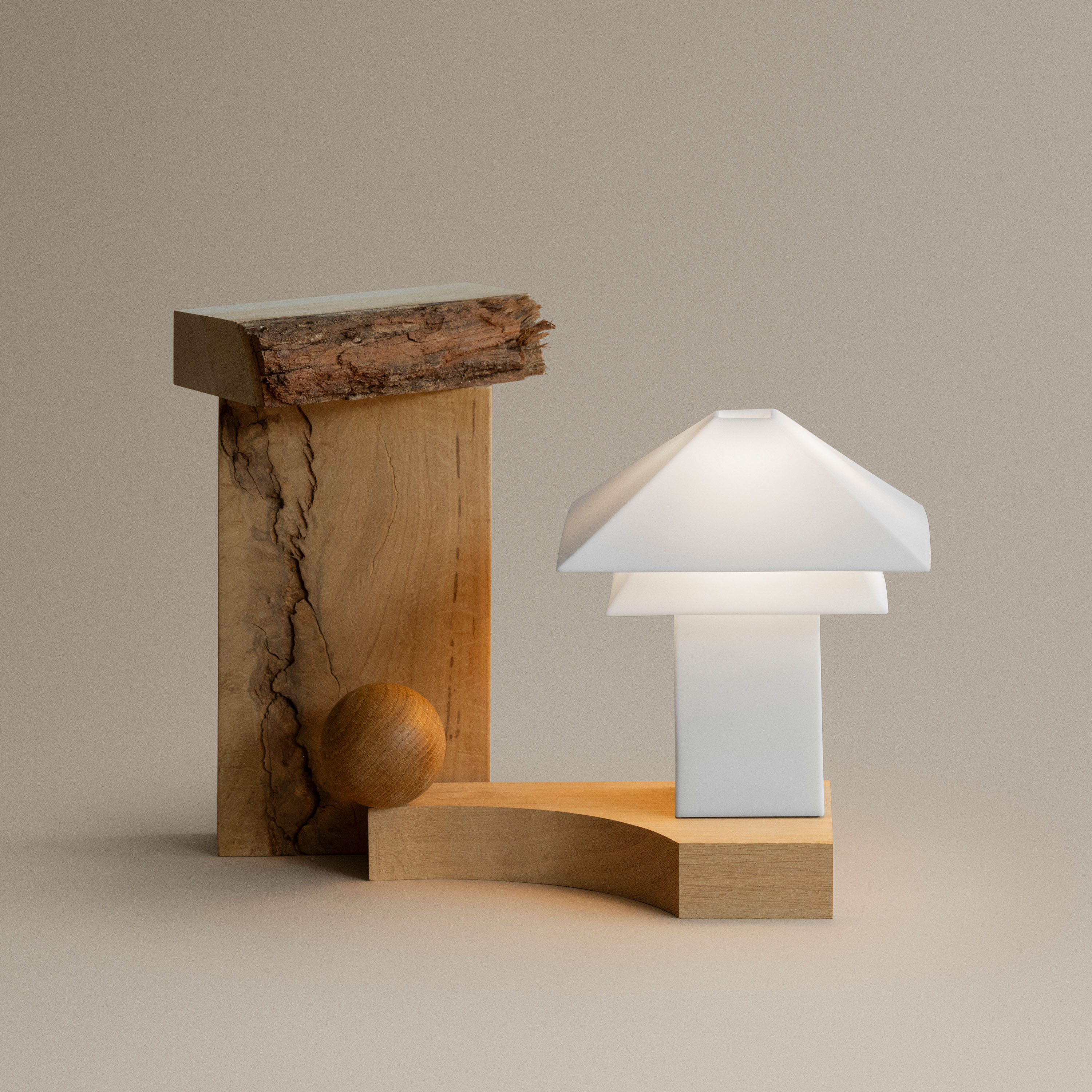 Blomus Sanaka Portabel Bordslampa White 18cm