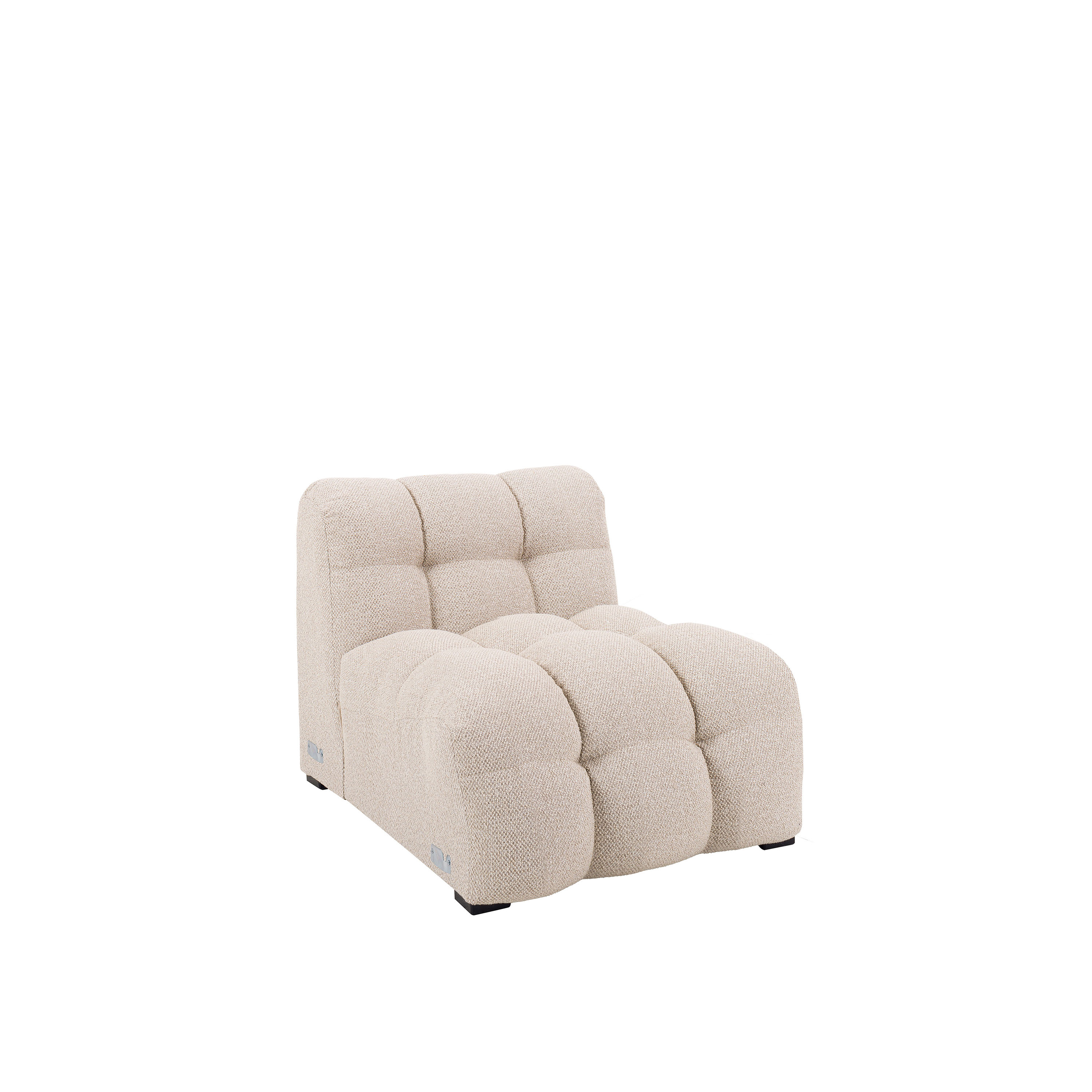 Billie 1-sits Soffmodul Beige Bouclé 73cm