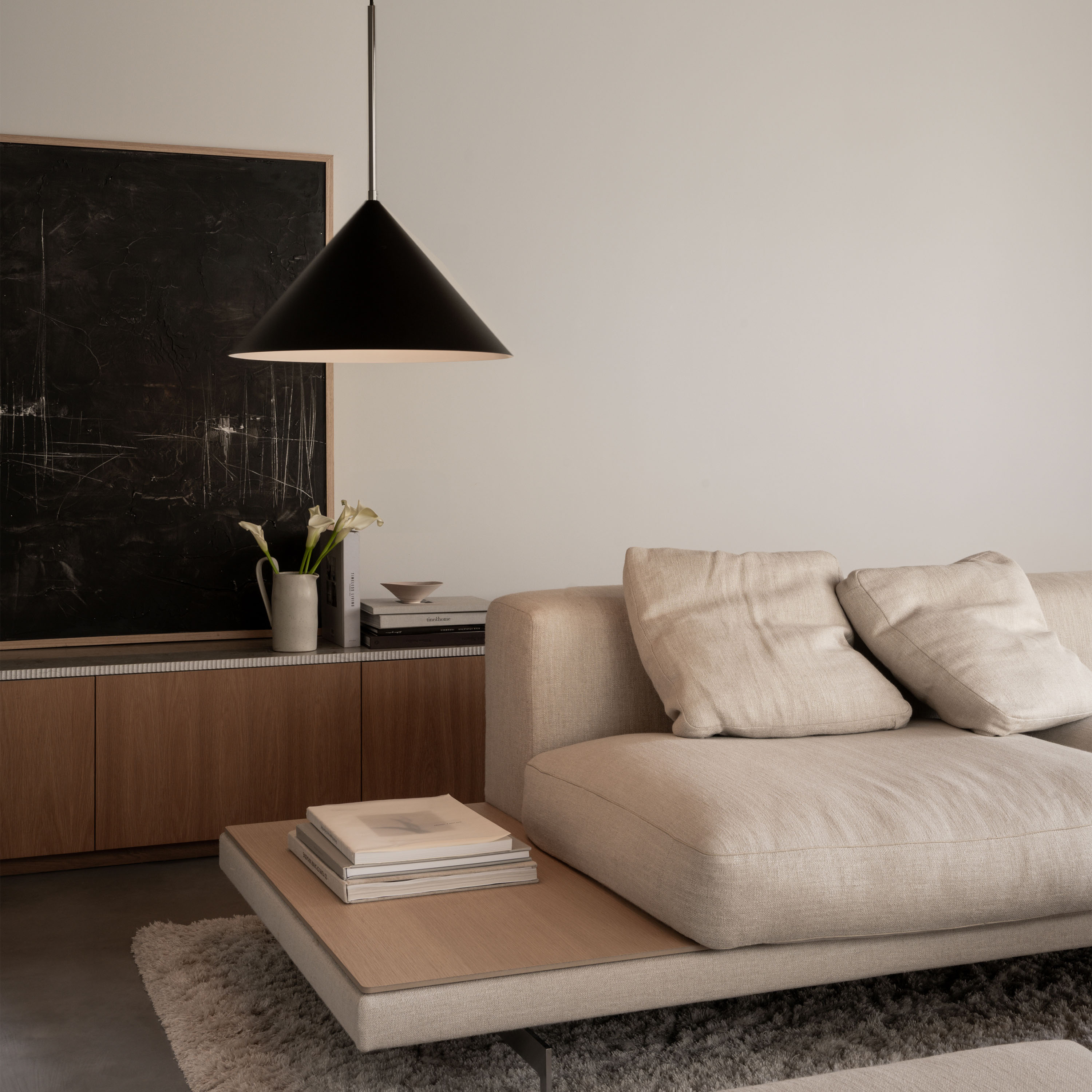 Watt &amp; Veke Kuro Deckenleuchte Black Ø45