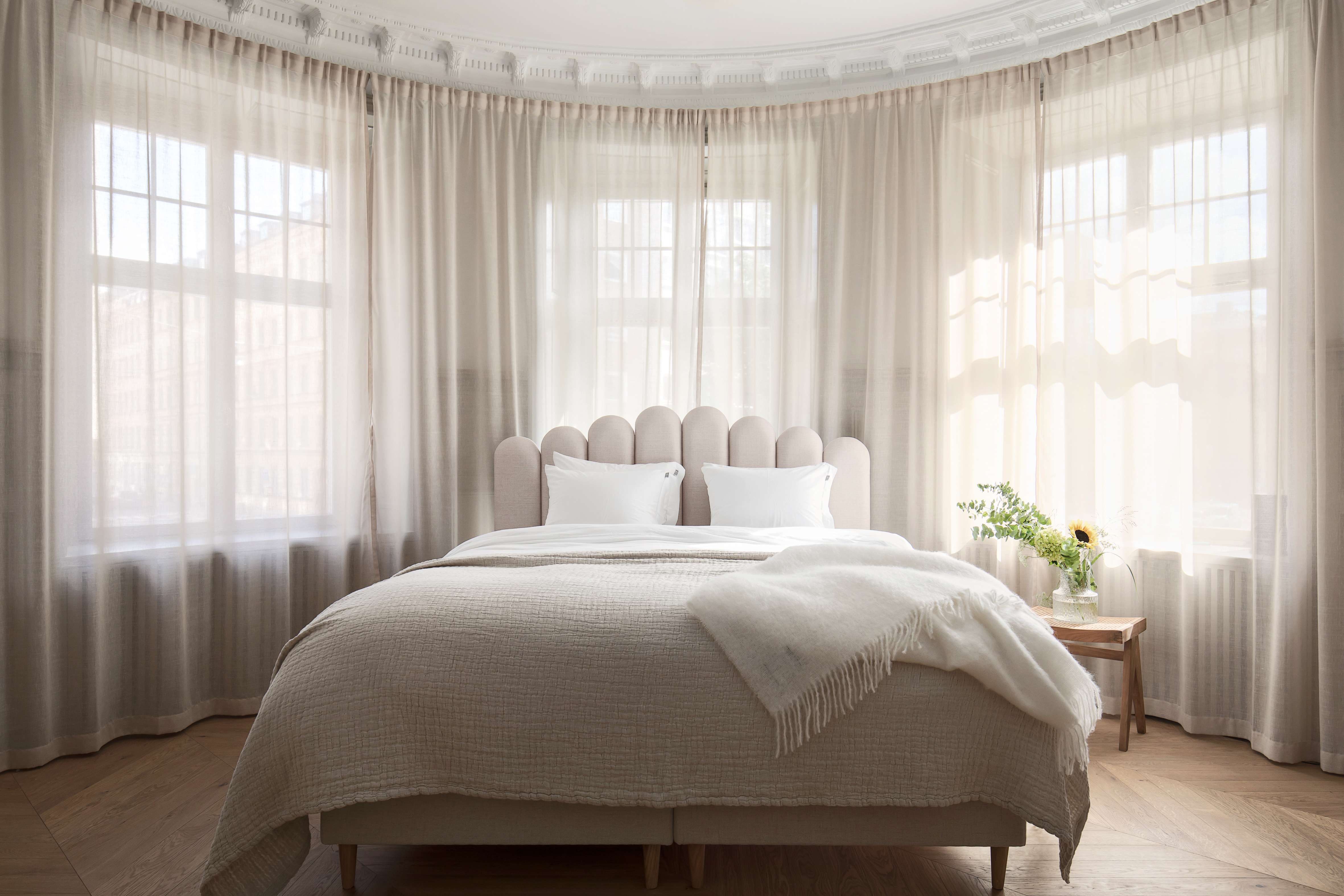 Sleepo Collection Art Sängynpääty Luonnonvärinen 160cm